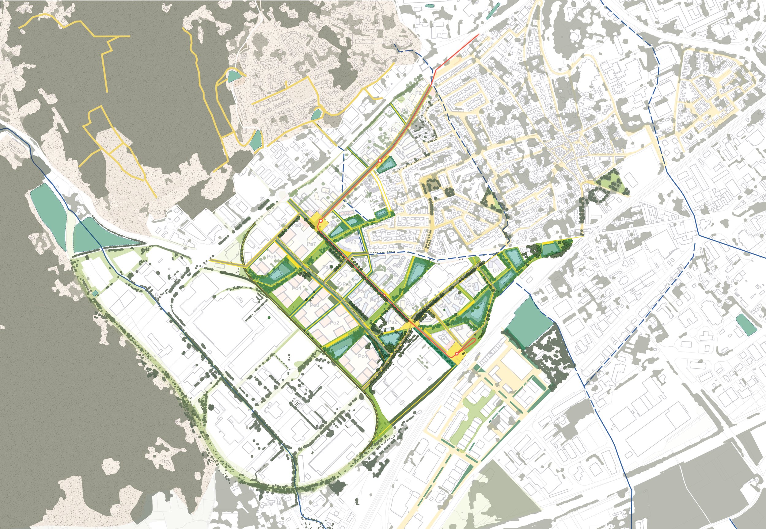 Projet urbain métropolitain de la Porte Ouest, Nîmes (30)