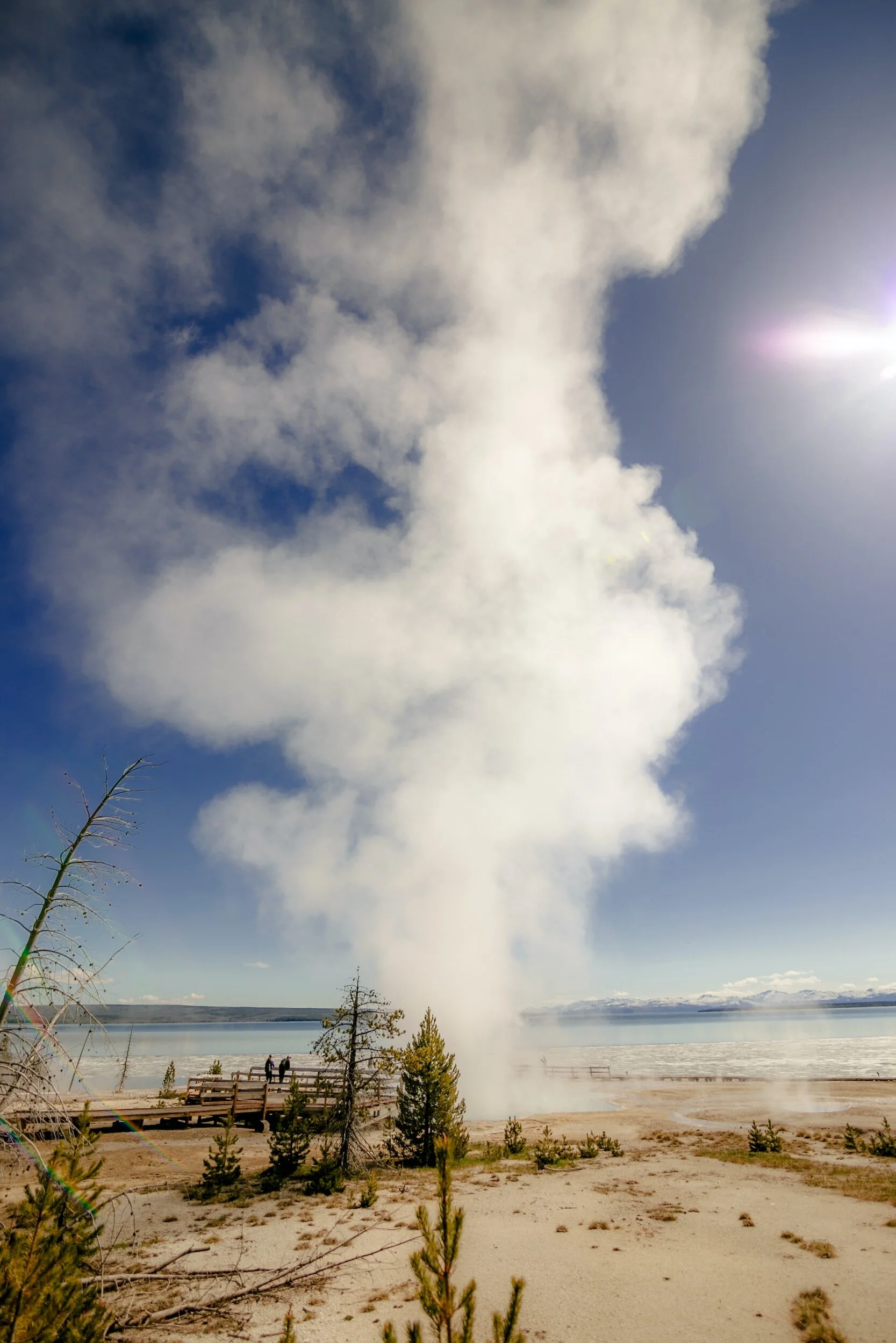 Water and fire create steam in nature symbolizing Pitta Dosha in Ayurveda.