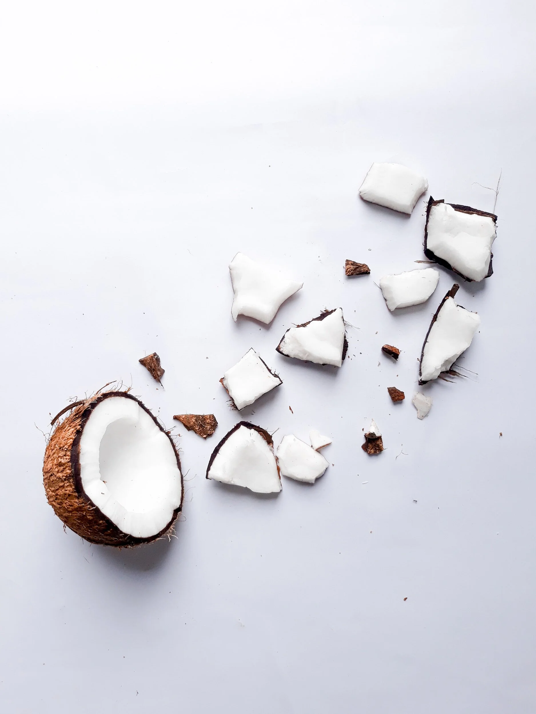 The fruit coconut and coconut oil are good for Pitta dosha in Ayurveda.