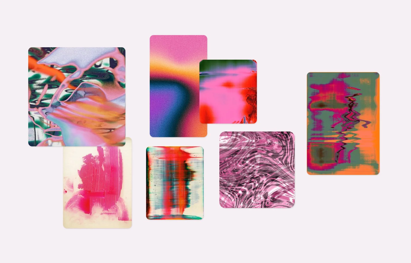 Moodboard: inspiration images for branding redesign