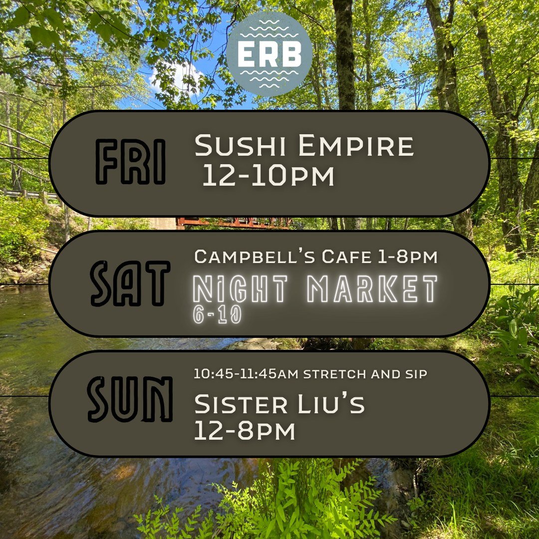 We have a super fun weekend ahead of us, and so far, the weather is looking like it will work in our favor for Night Market on Saturday! Come out and support all your favorite vendors, and maybe learn about a new one! We have excellent food with @sus