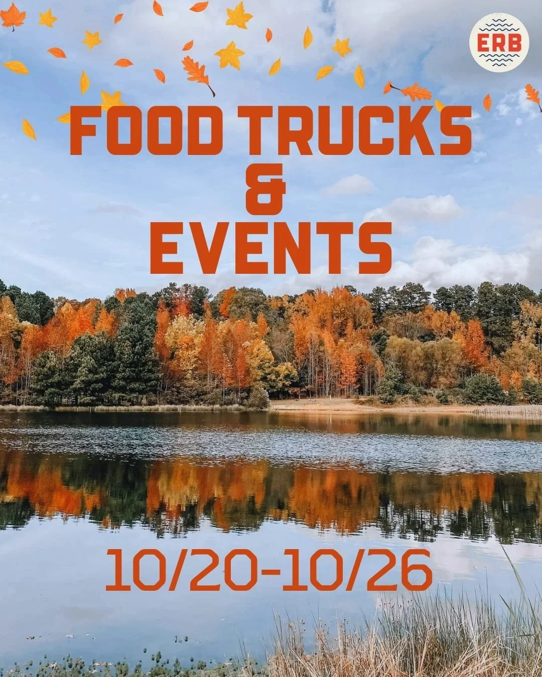 Fall foliage is popping off this week and so are we, with another awesome week of eats and events here at #ERB. There is a ton of fun themed events happening in the Taproom & our community so check out the weekly schedule below. 
Come enjoy thes