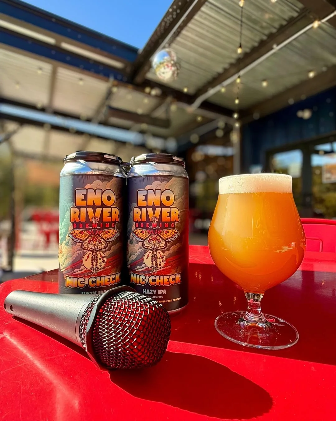 ‼️New Beer Alert‼️
Announcing our new Hazy IPA…
MIC CHECK, brewed in celebration of the 2025 River Park Concert featuring @sierradawnhull 🦋🎵🎤
Brewed on a base of North Carolina Pilsner Malt from @epiphanycraftmalt, Mic Check has a crushab