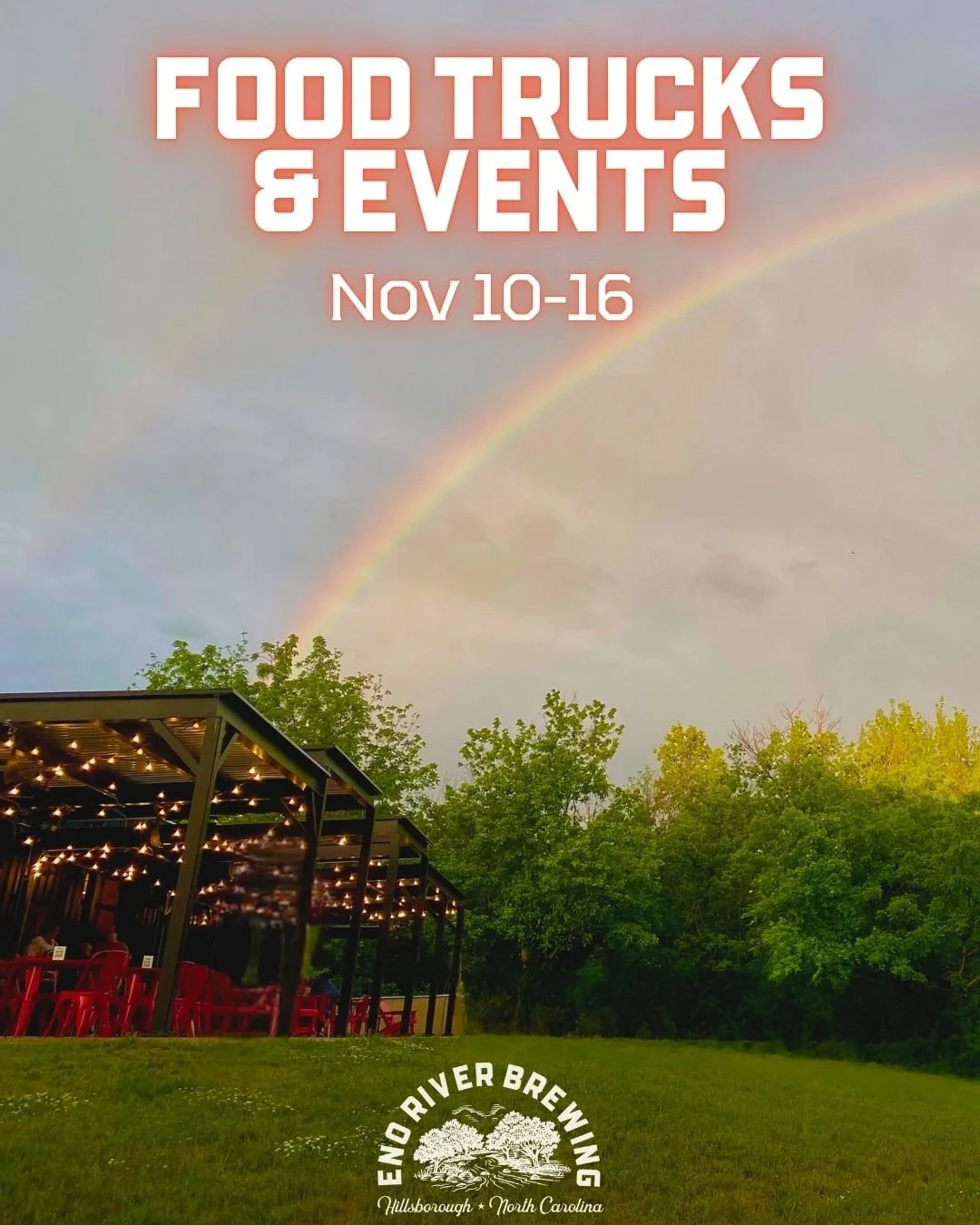 Whew, it's a chilly start to the week but we'll have you covered with all the fun events and delicious food trucks to warm your hearts and bellies 😋 Starting today with a brand NEW TRUCK here at #ERB... please come on out today and show 50KITCHEN so