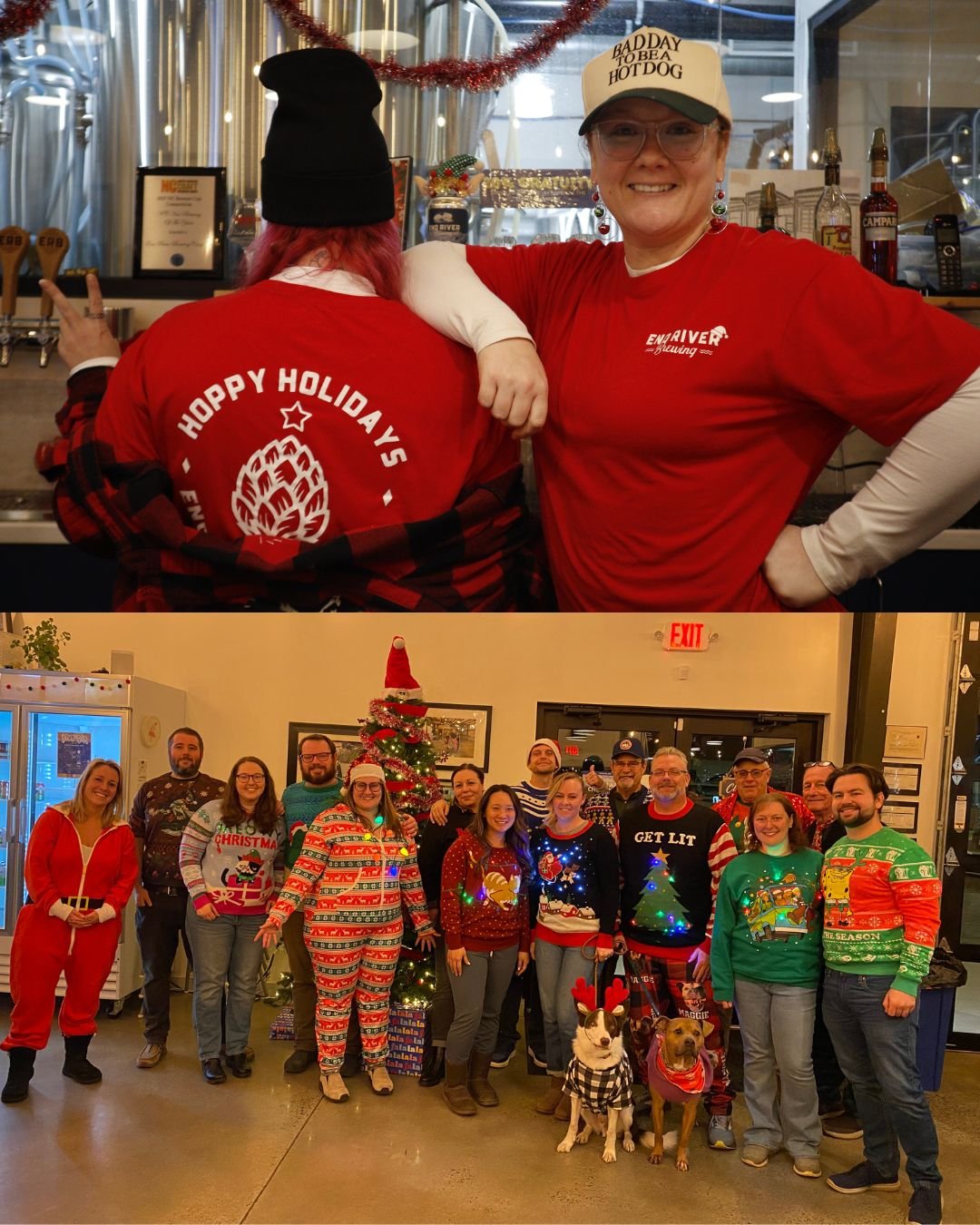 ‼️ FOOD TRUCKS &amp; EVENTS 12/22-12/28 ‼️

How is it almost the end of December already??? We have a great holiday week planned here at ERB, starting tonight with our beloved Festive Sweater TRIVIA 👏 We will be OPEN on Tuesday 12/23, and CLOSED on 