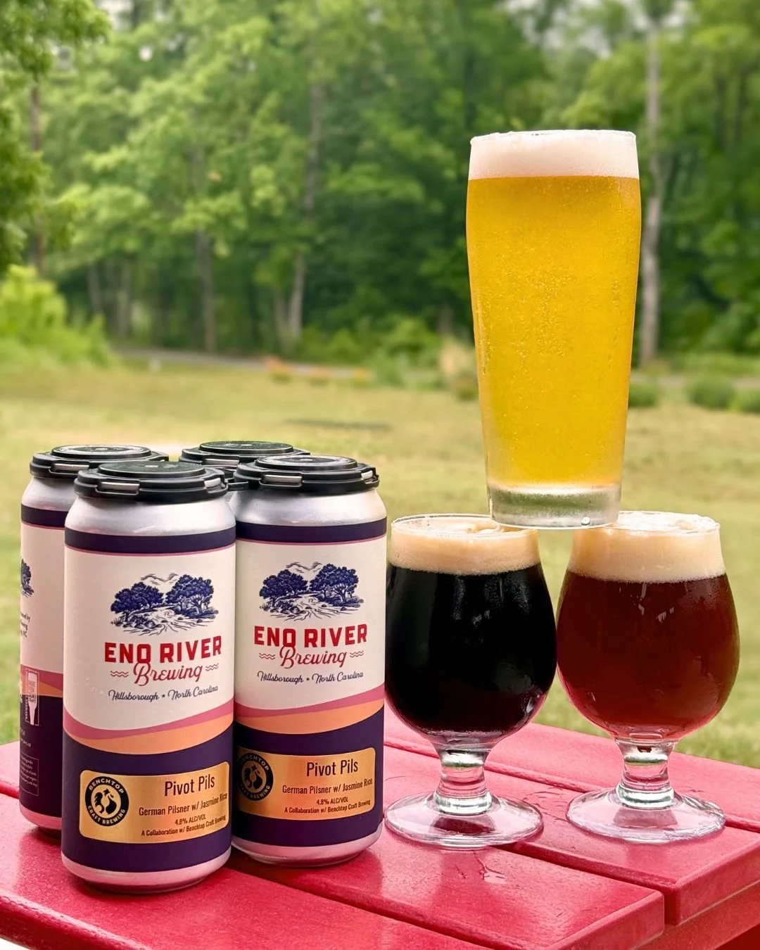 🚨NEW BEER ALERT🚨

PIVOT PILS, 4.8%
German-Style Pilsner made with Jasmine Rice
Collaboration with Benchtop Brewing (Norfolk, VA)

Back in the beginning of March, our friends from @benchtopbrewing came out for an experiment that would push the bound