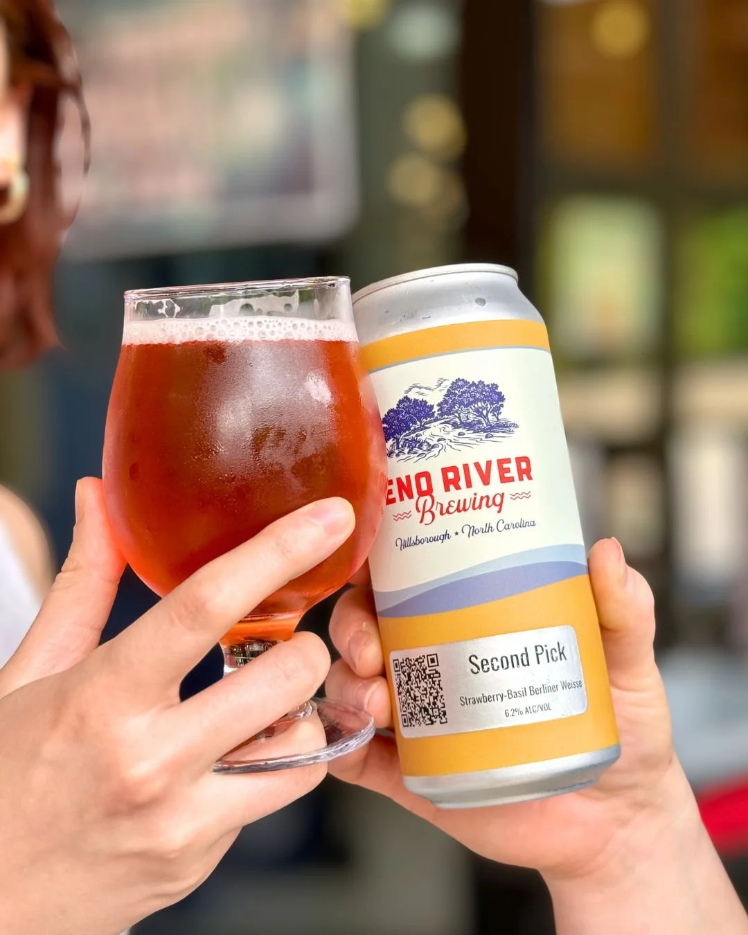 🚨NEW BEER ALERT 🍓🍃

Second Pick, 6.2%
Berliner Weisse w/ NC Strawberries and Local Basil

Second Pick is BACK and pouring better than ever, but this year WE PUT IT IN CANS. We sourced over 600 pounds of strawberries from Central NC Farms and the l