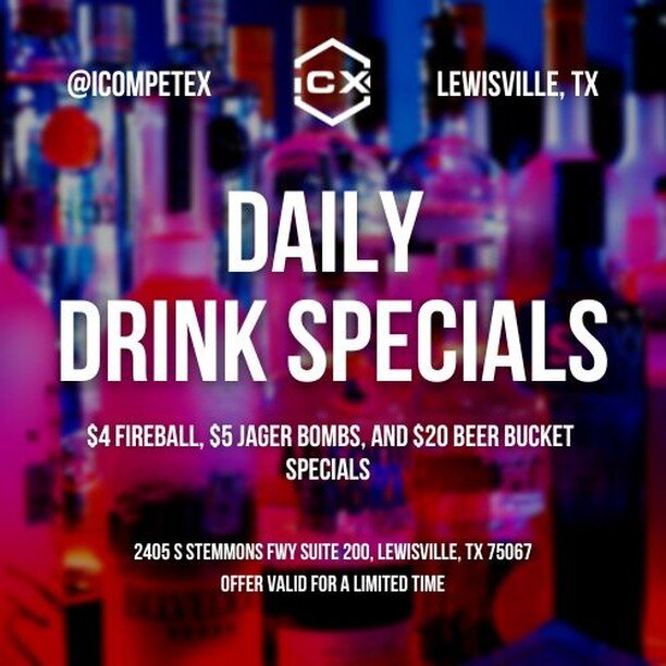 Our daily specials are the real MVP. 🏆

Serving up $4 Fireball, $5 Jager bombs, and $20 Beer Bucket Specials EVERYDAY now for a limited time! 🍻