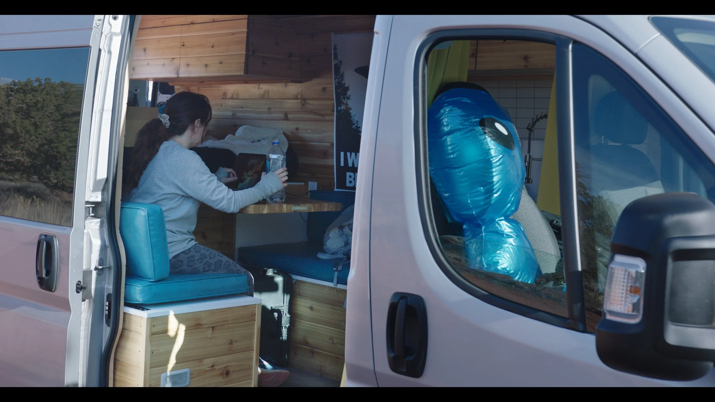 Breakfast and research on the road