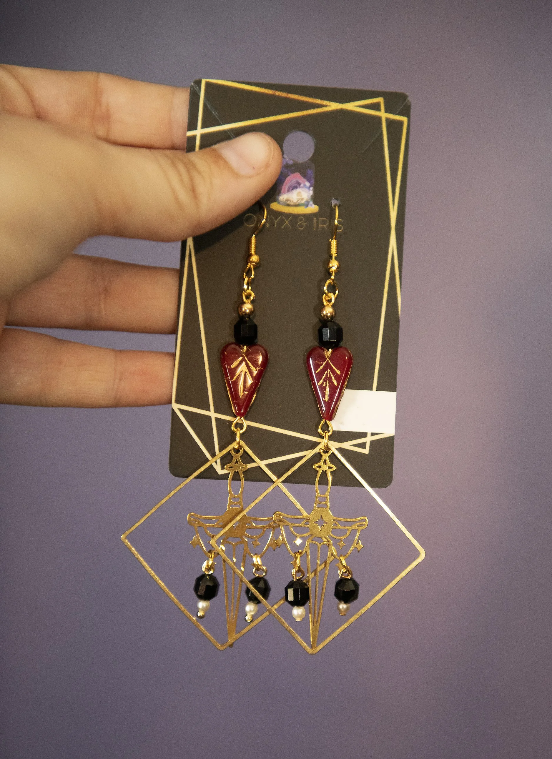 Geometric Dagger Earrings
