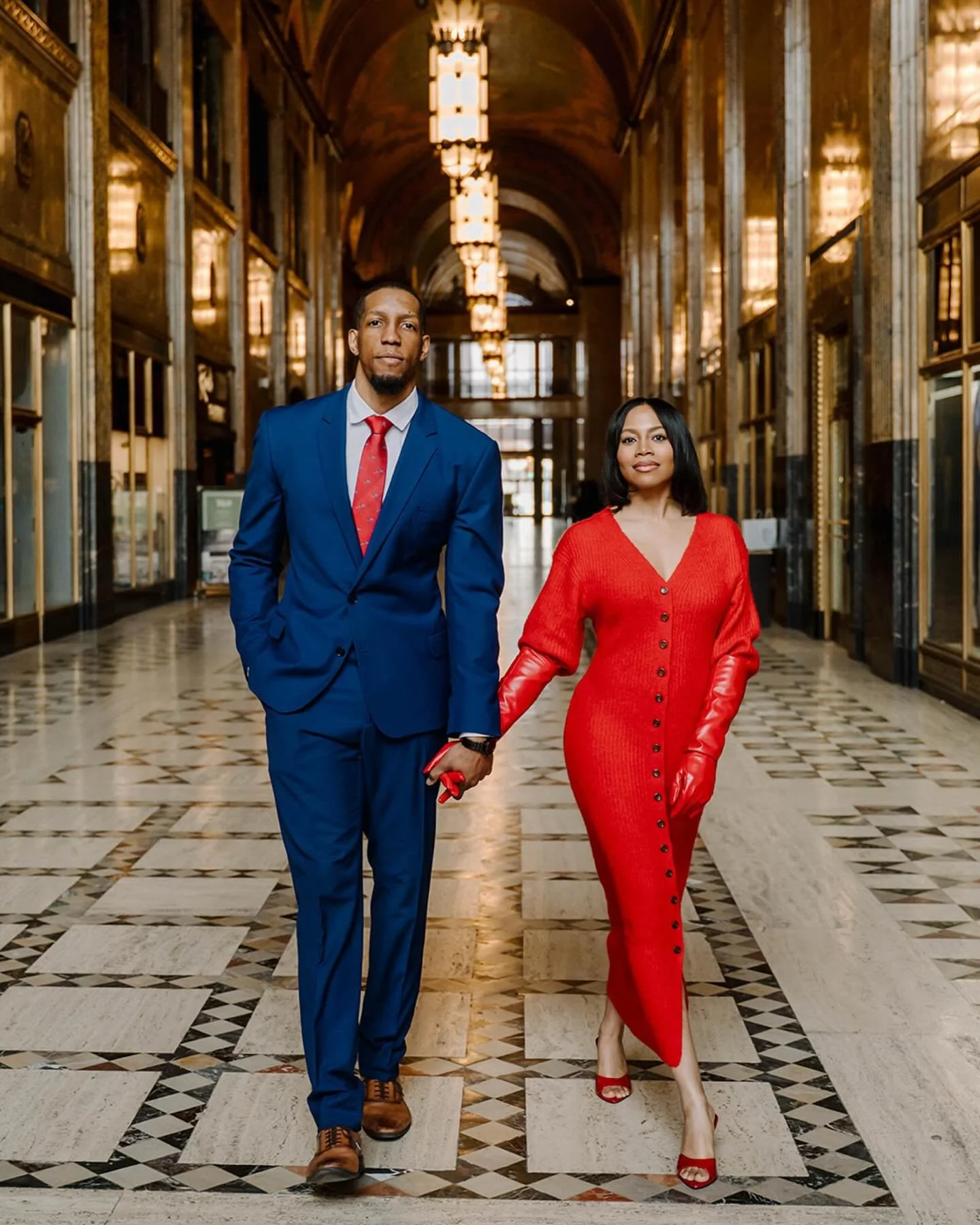 Alicia and Jonathan at the Fisher Building ❤️