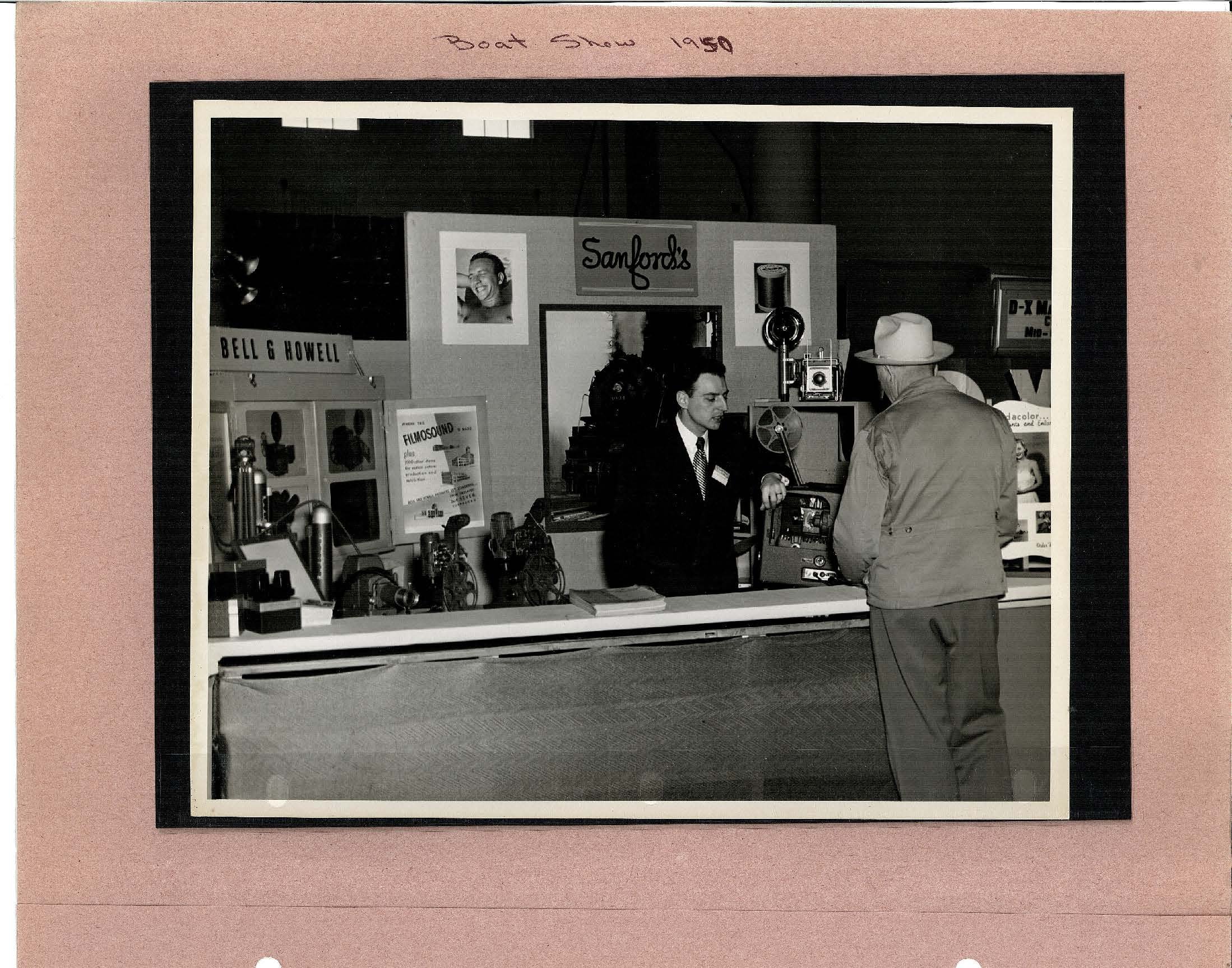 Photo taken at Boat show 1950 of Sanford's