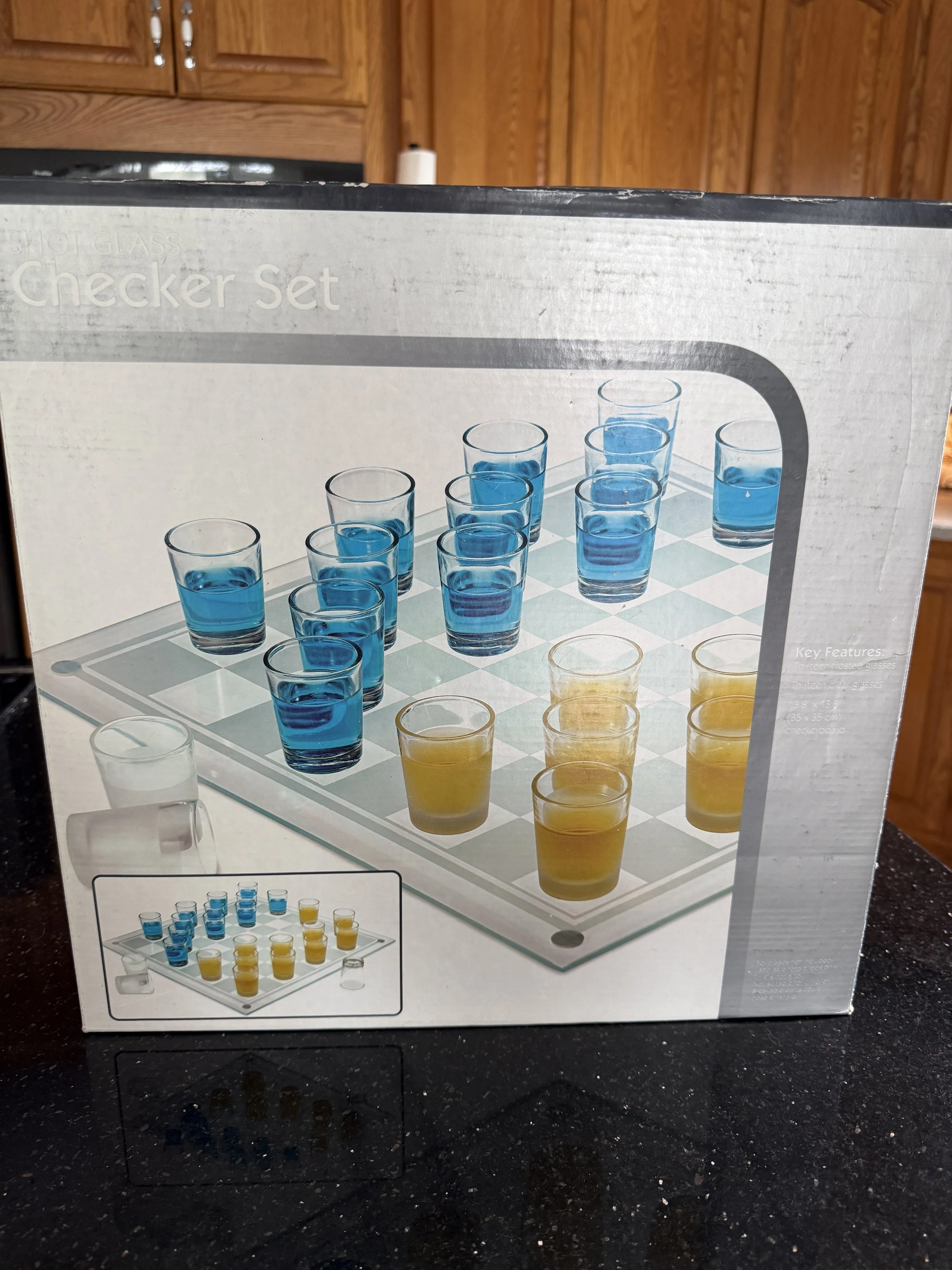 *NEW! – Shot glass checker set