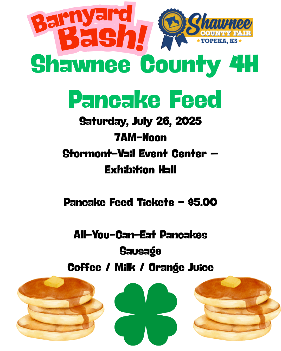 Shawnee County 4H Pancake Feed
