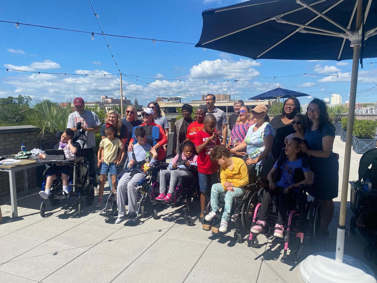 We had a great time @theloutrelcharleston with the kids from @pattisonsacademy planting the veggie/herb/flower garden on the rooftop!  The weather was perfect and our gardeners had a ball!! Thank you to all the volunteers who came out and helped!