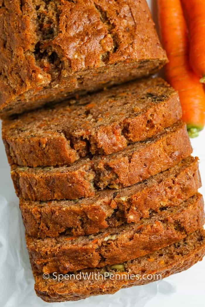 Mini Carrot Bread Loaf (Cream Cheese icing on the side)