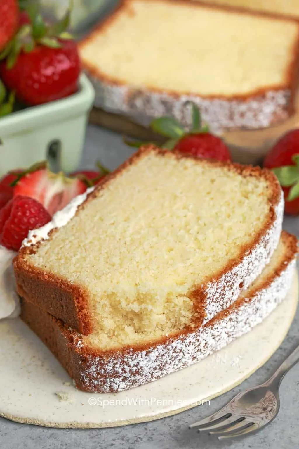 Sour Cream Pound Cake - Slice (Individually Wrapped)