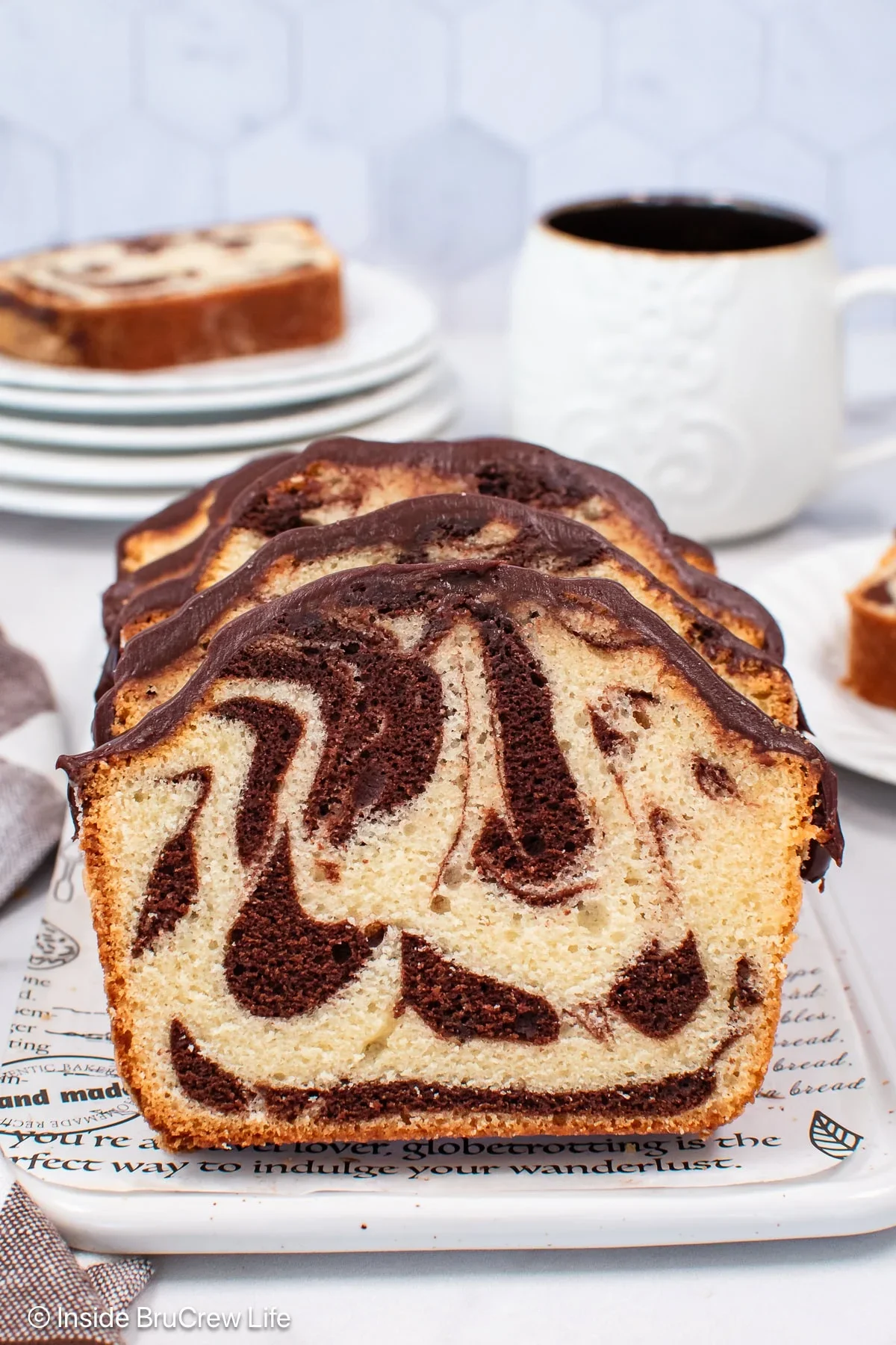 Marble Pound Cake - Slice (Individually Wrapped)