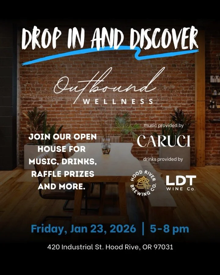 New year. New energy. Same place everyone keeps talking about.

This is your reminder that next Friday Jan 23, we are opening the doors at Outbound Wellness and turning the Union Building into a full on community hang. Music on. Drinks flowing. Raffl