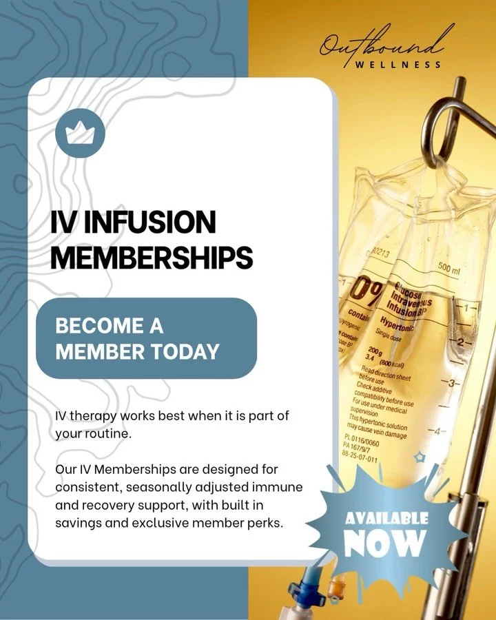 You all have been asking and now we are delivering!

Consistency is everything when it comes to feeling good in your body.

That is why we now offer IV Memberships!

Designed for seasonally adjusted immune and recovery support, our memberships make i