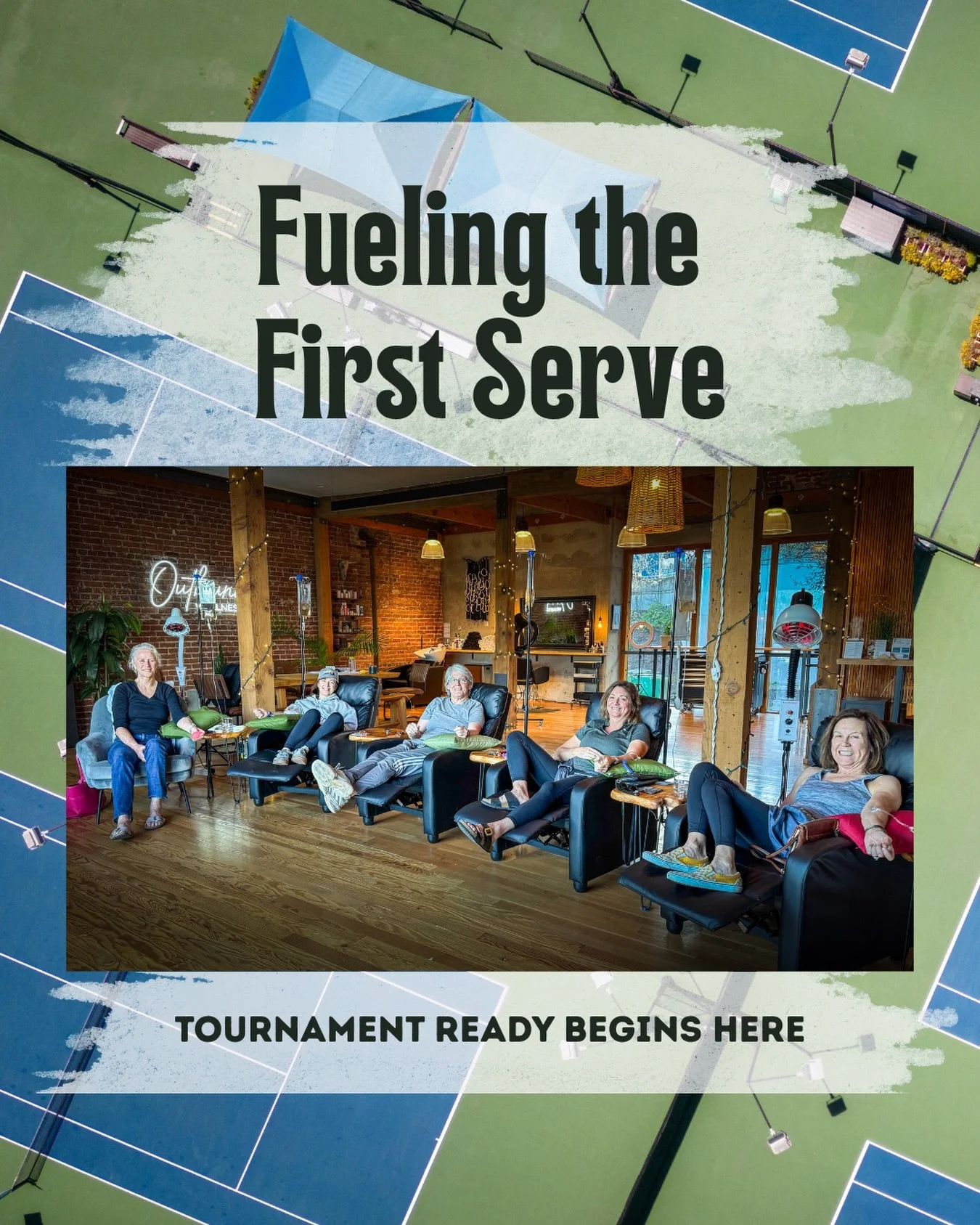 A few members from the HRAC tennis team stopped by to get ahead of the weekend. 

Hydration, recovery, and a little extra edge before they hit the court. 

Game faces on, let&rsquo;s go! 🎾