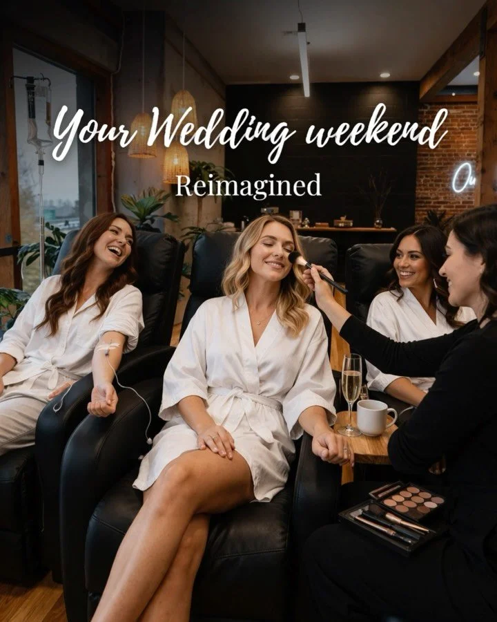 We are excited to announce a new offering at Outbound! 

Wedding weekends are amazing but they can be hard on the system.

Late nights, champagne, travel, nerves, early mornings&hellip; and somehow you&rsquo;re still expected to feel amazing through 