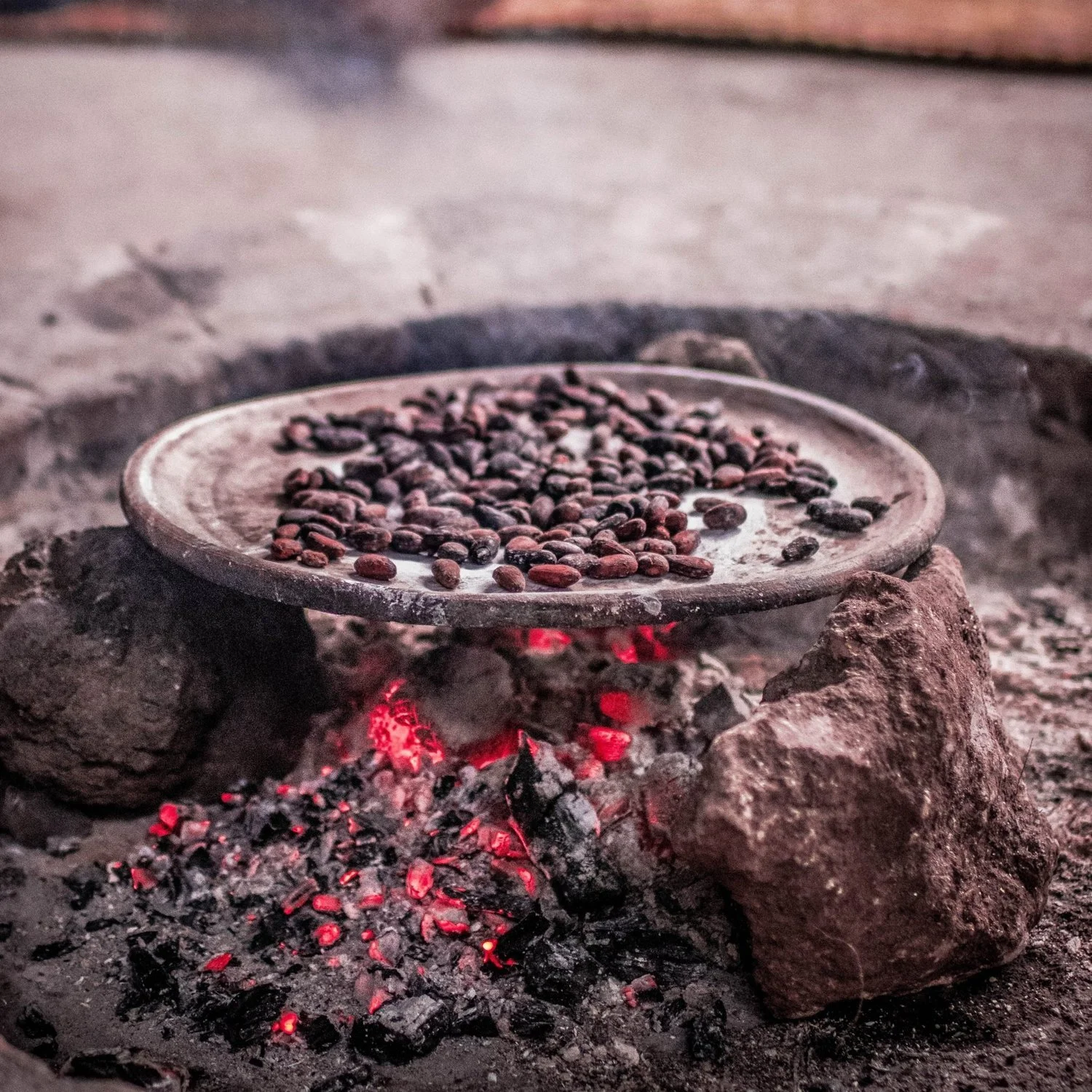Cacao beans cooking.jpeg
