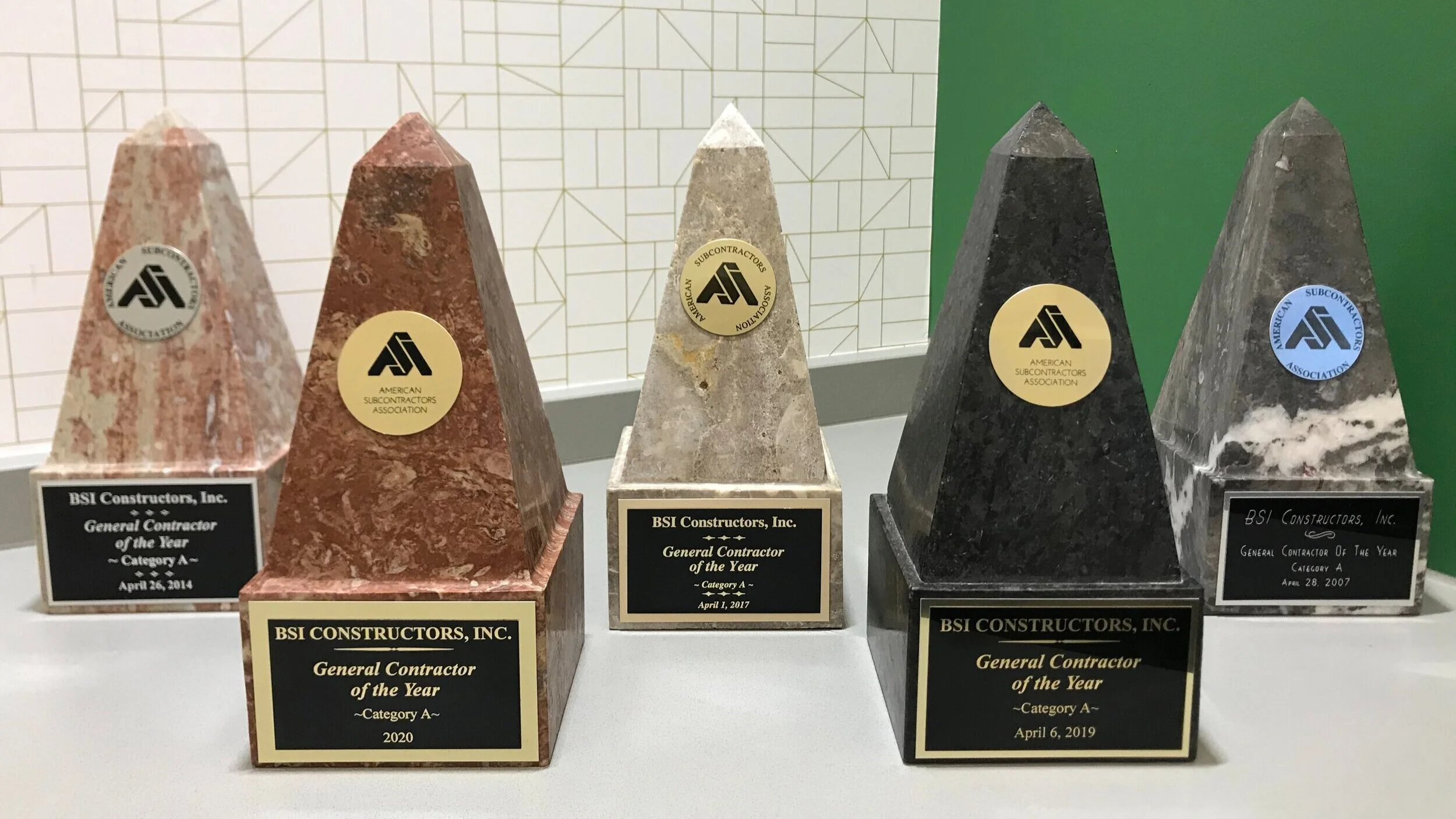 BSI Named "General Contractor of the Year" for 2020