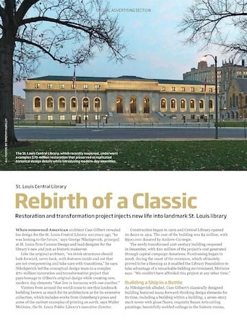 BSI Constructors featured in ENR Midwest Regarding the Central Library Project