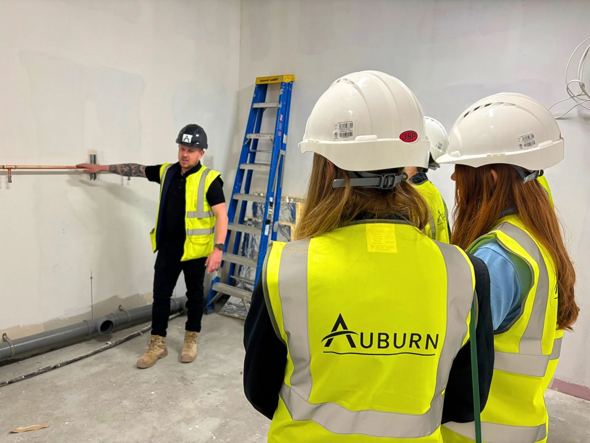 Auburn Group Inspiring Future Careers: Sandon School Students Experience Life on a Live Construction Site