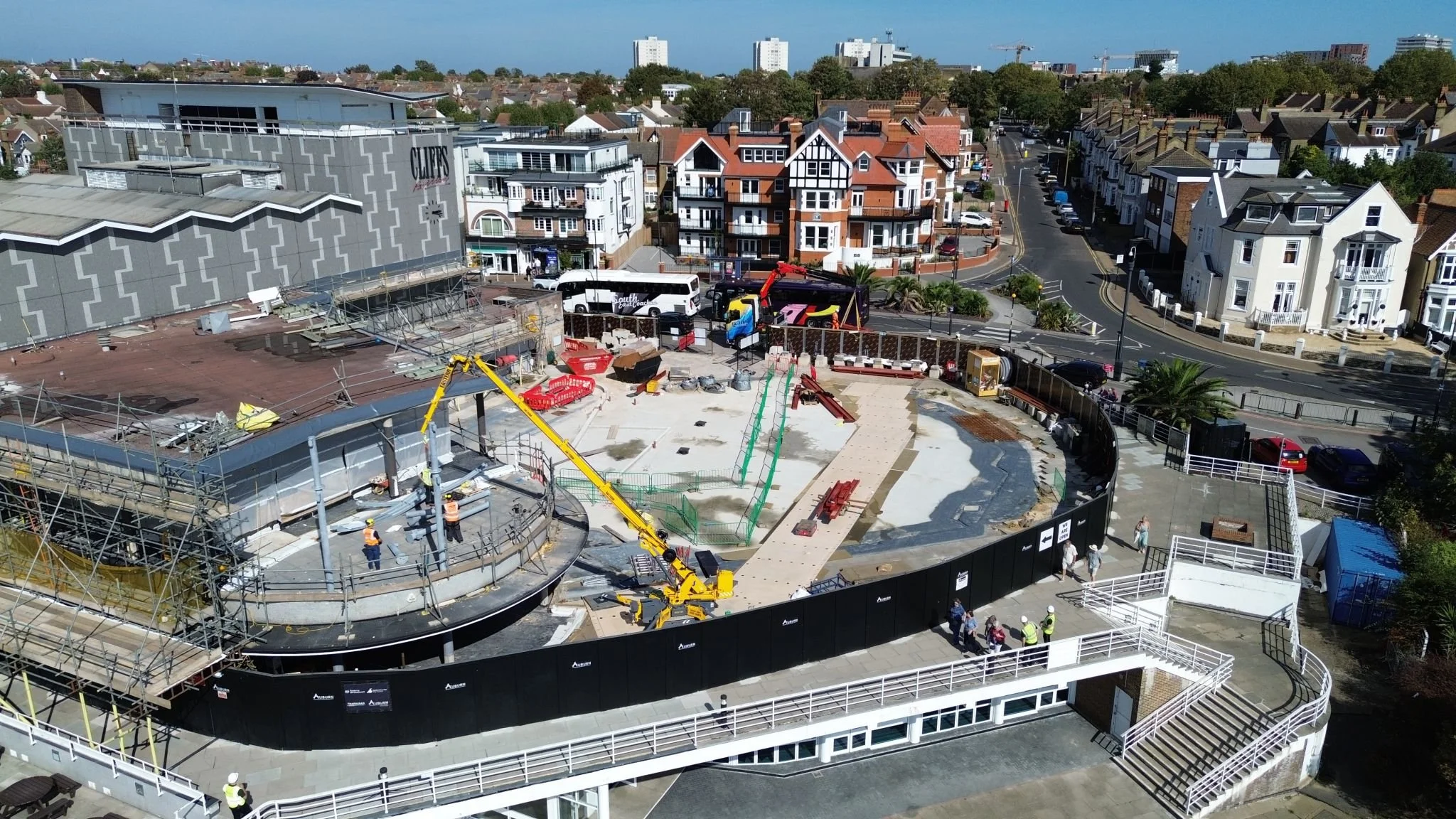 What does the future of Cliffs Pavilion look like?
 
Now passers-by don’t have to imagine — they can see it for themselves.
 
As part of the ongoing transformation of this iconic Southend venue, we’ve installed something a little different on the hoa