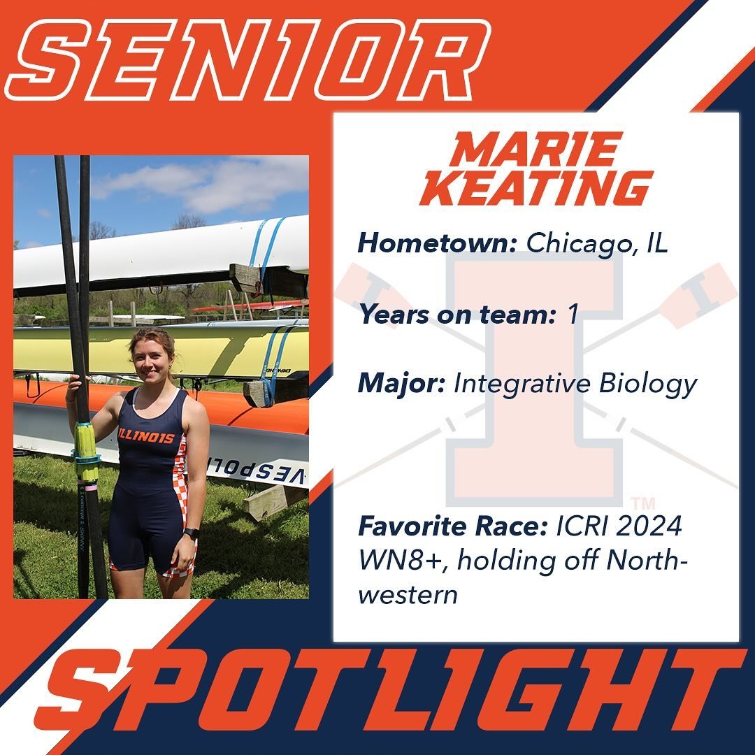 Marie Keating is our senior spotlight for today! Marie is a novice senior, having only joined the team last fall, but has had an enormous impact on both our novice and varsity crews. She has especially brought a great deal of leadership to the women&