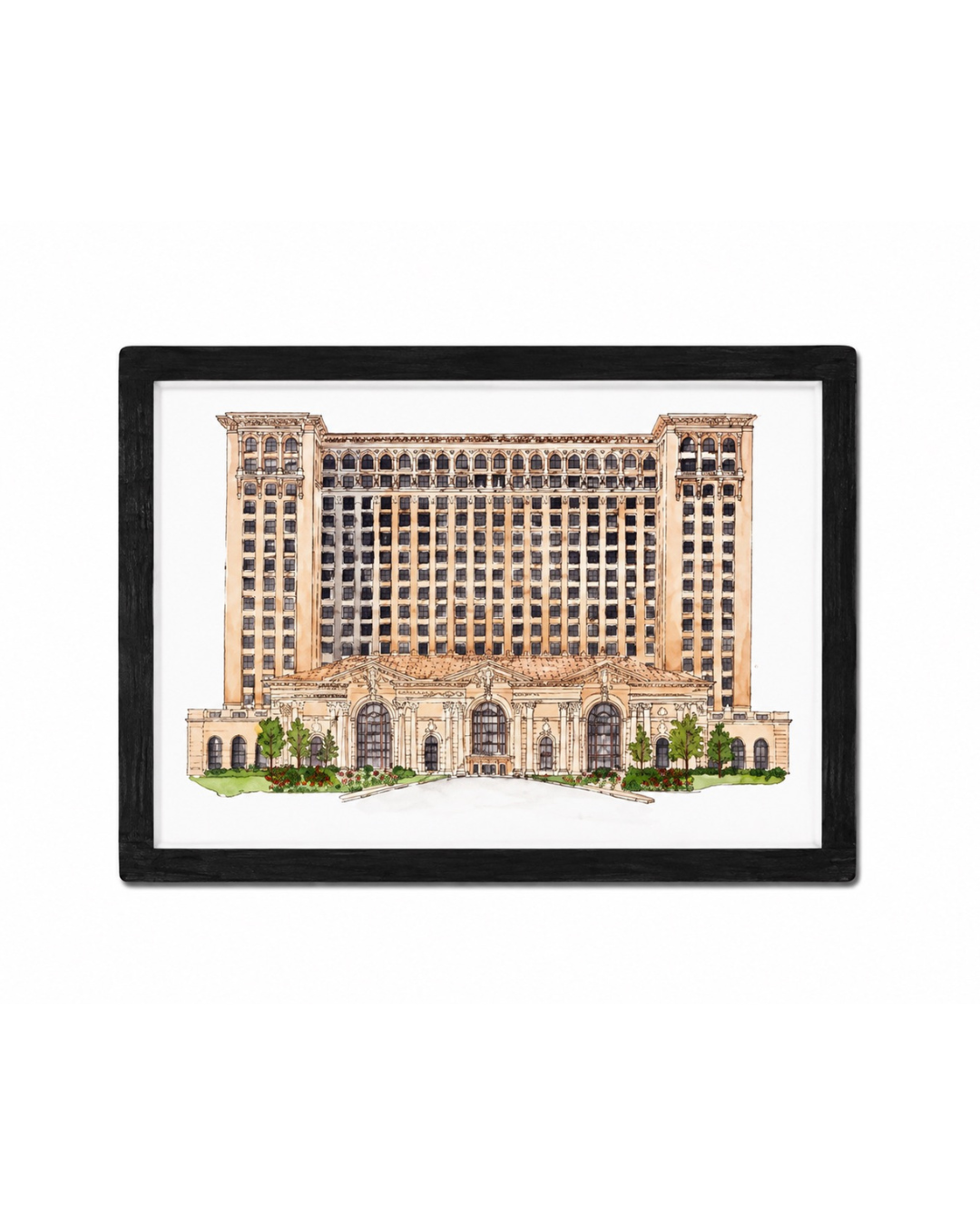Abigail Leigh Designs Michigan Central Train Station Magnet main.png