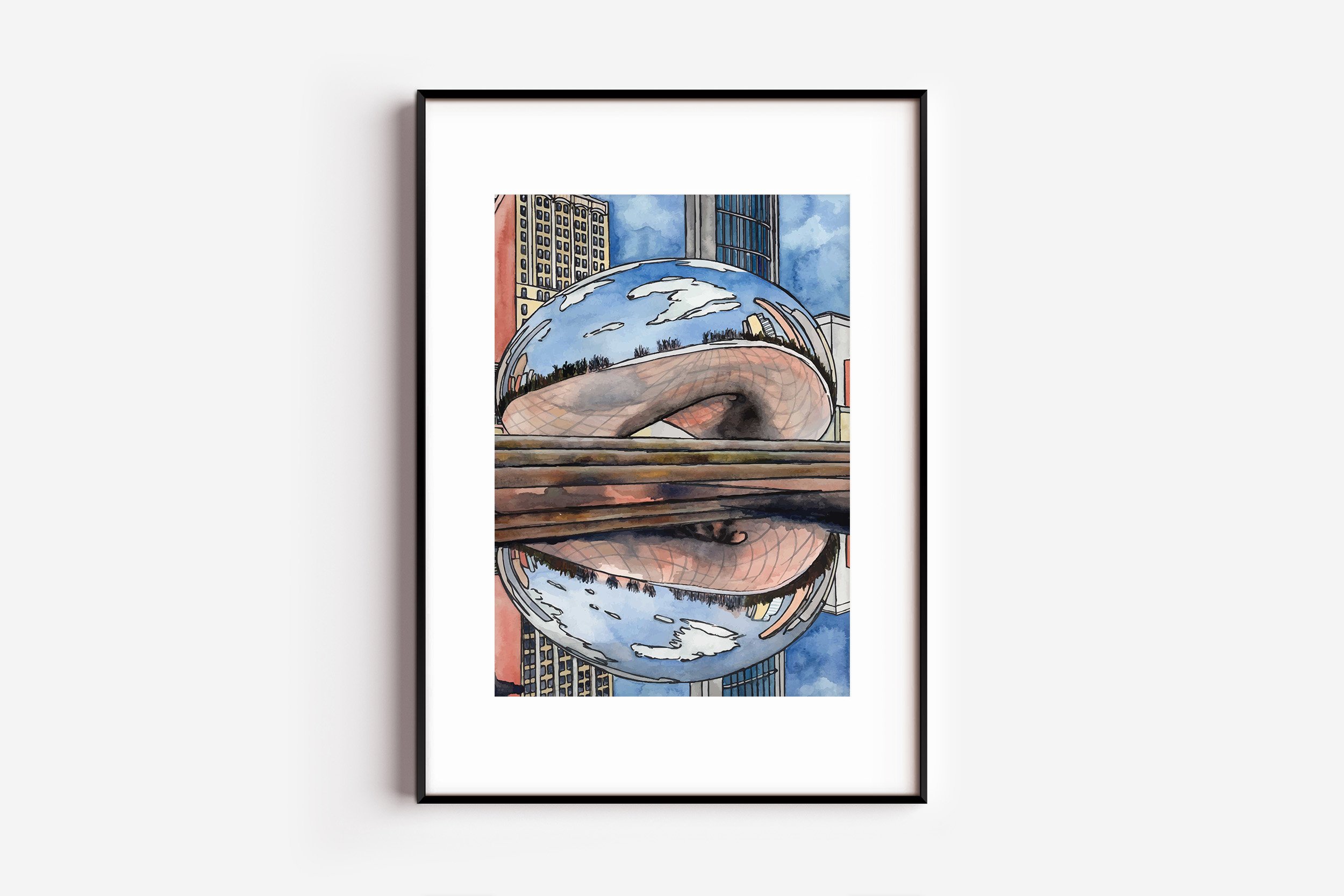 Reflecting Bean - Chicago Print