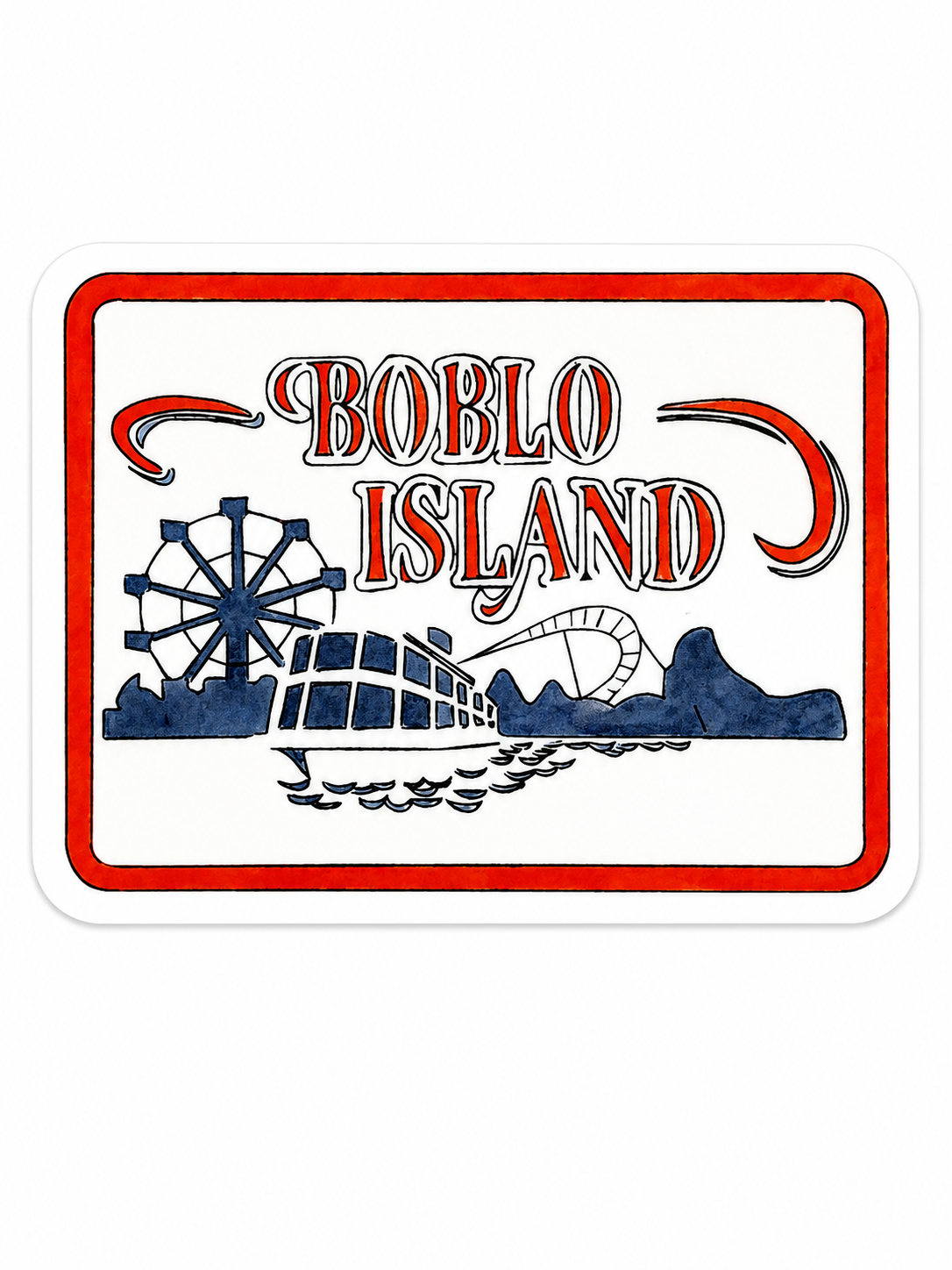 Boblo Island Sticker