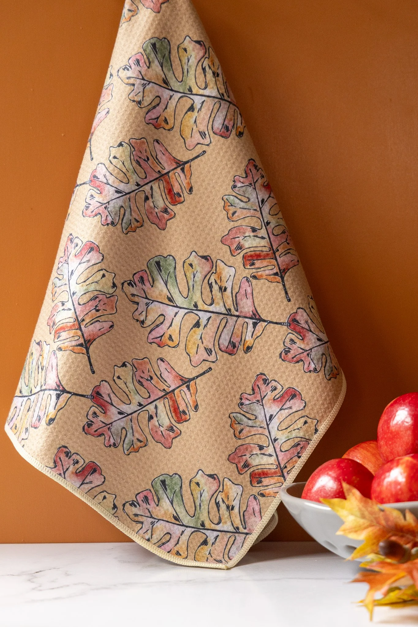 Fall Leaves Waffle Towel 4 Abigail Leigh Designs.jpg