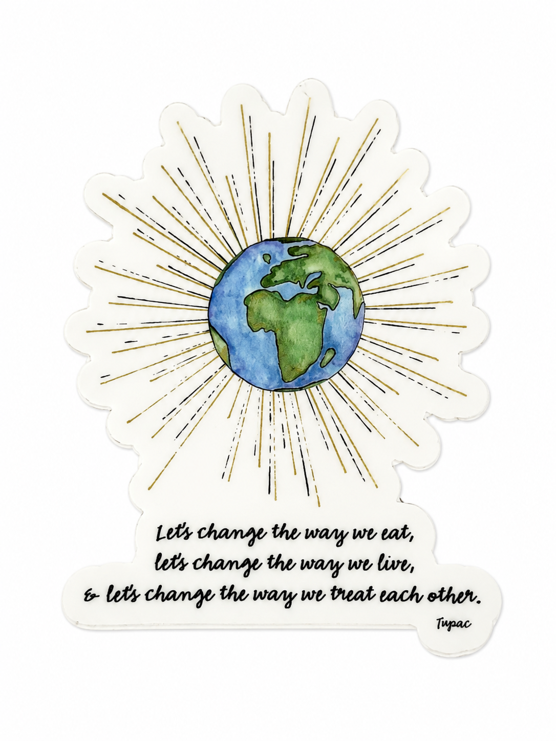 Let's Change Earth Sticker