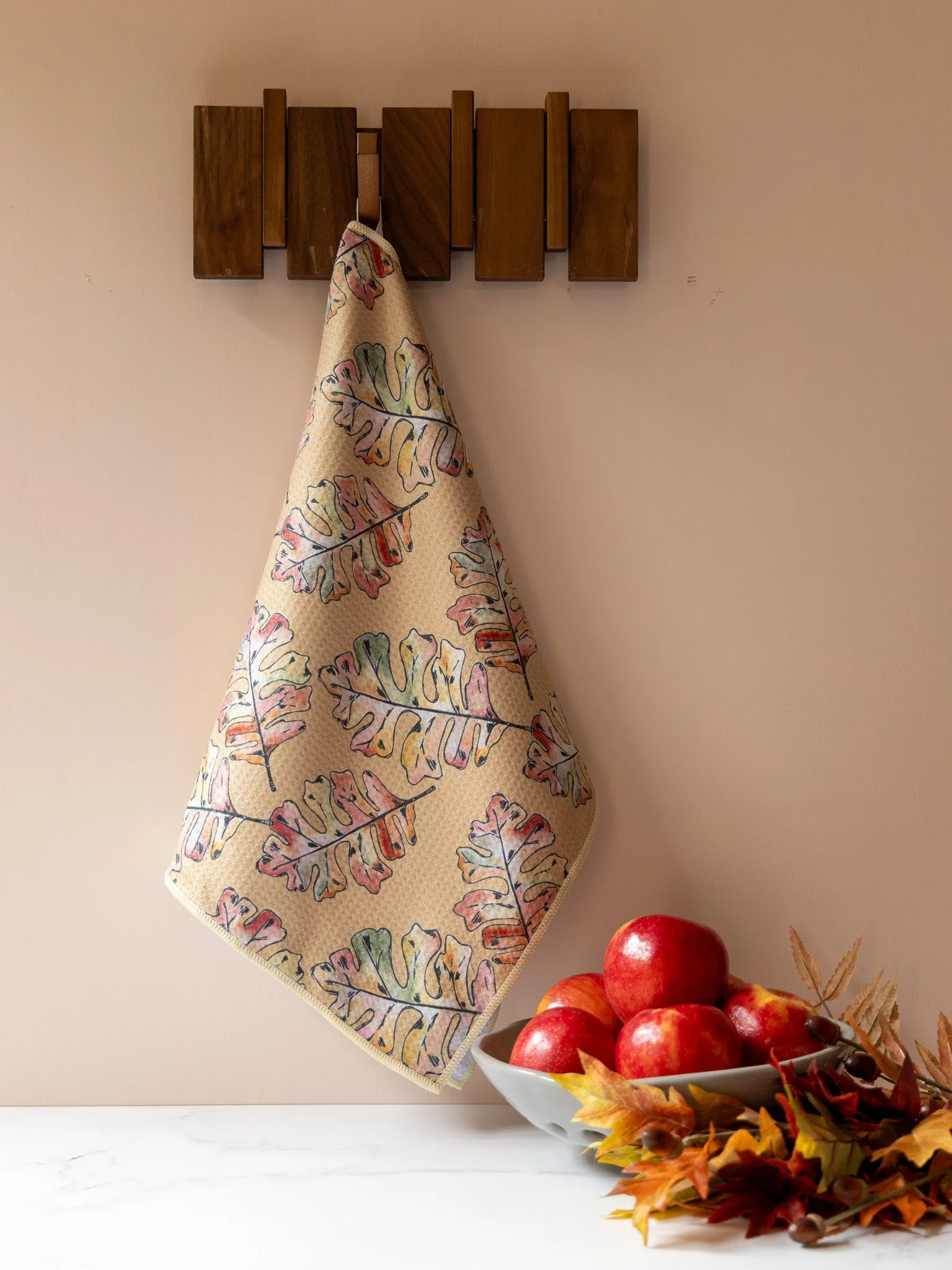 Fall Leaves Waffle Towel 1 Abigail Leigh Designs.jpg
