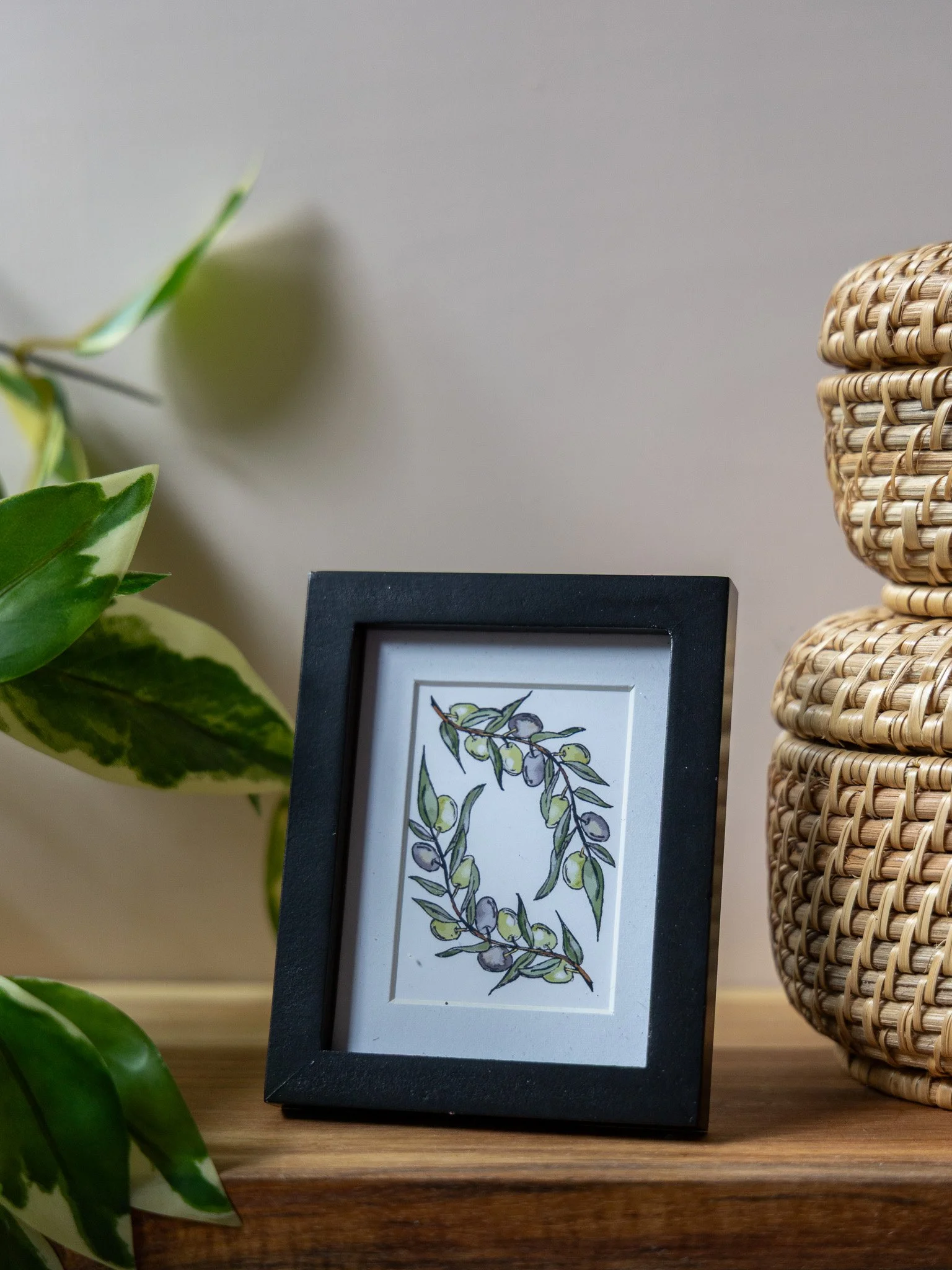 Tiny Frame Olive Branches