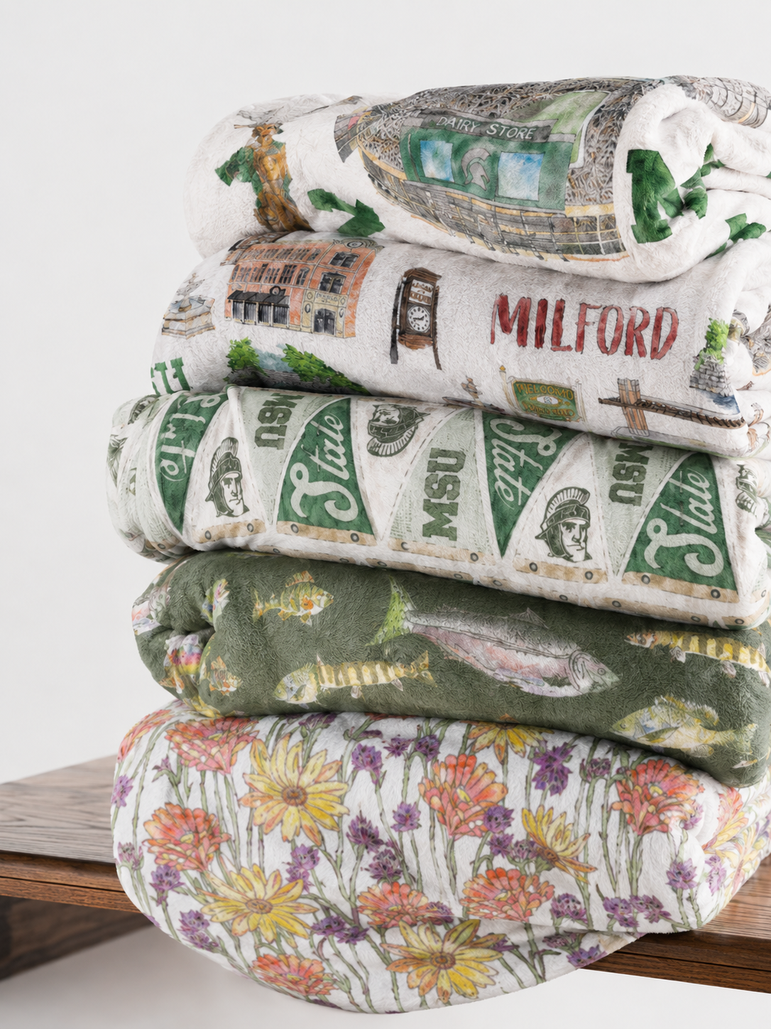 Abigail Leigh Designs MSU Milford Wildflower Fish Blankets.png
