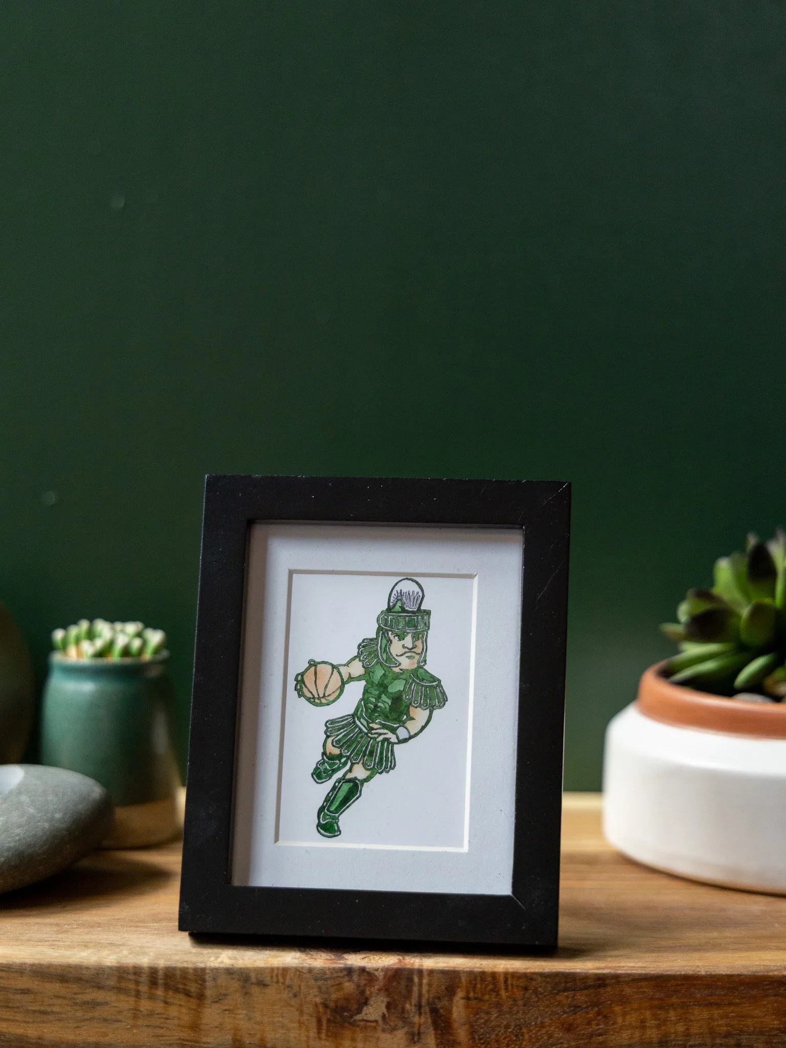 Tiny Frame MSU Sparty Basketball