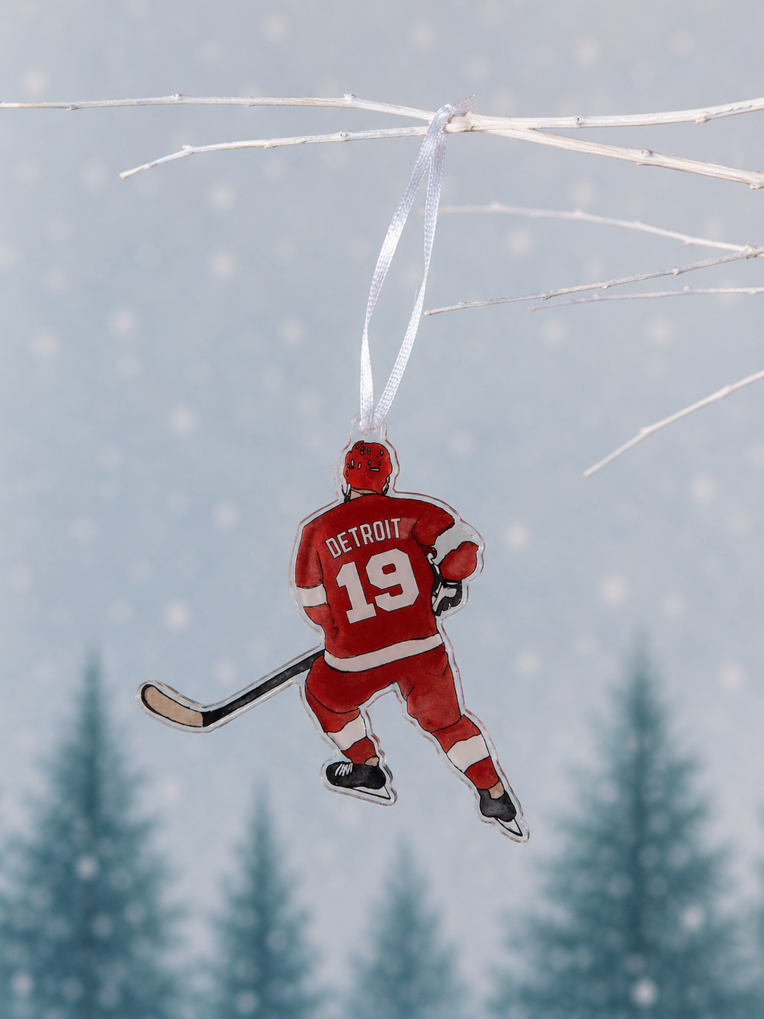 Detroit Red Wings Player Ornament