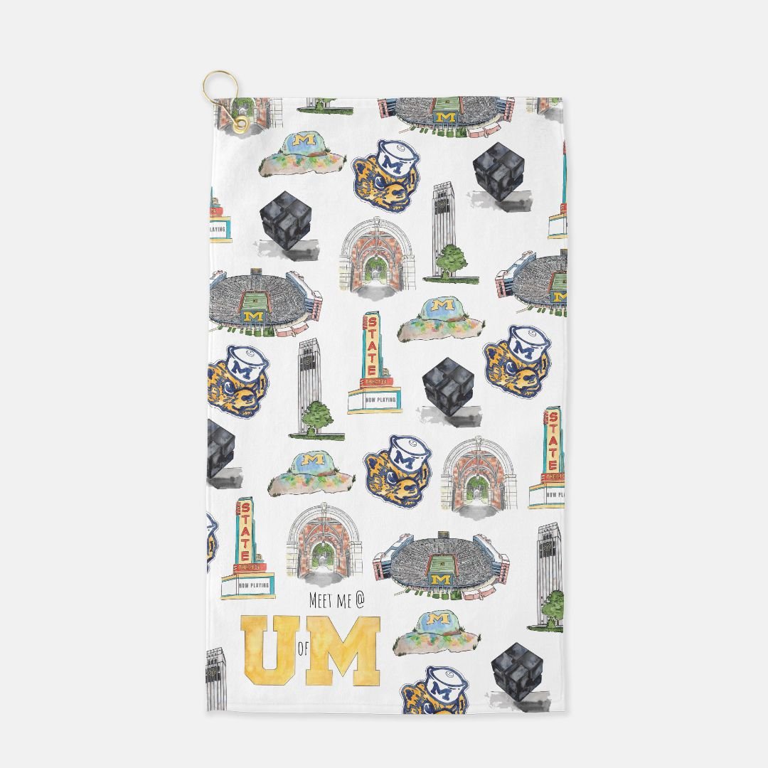 Meet Me @ U of M Golf Towel - PREORDER