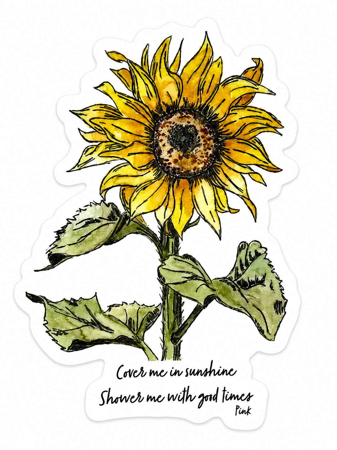Abigail Leigh Designs Sunfloewr Cover Me In Sunshine Sticker.png