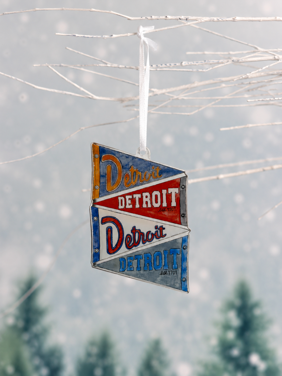 Detroit Pendents Ornament