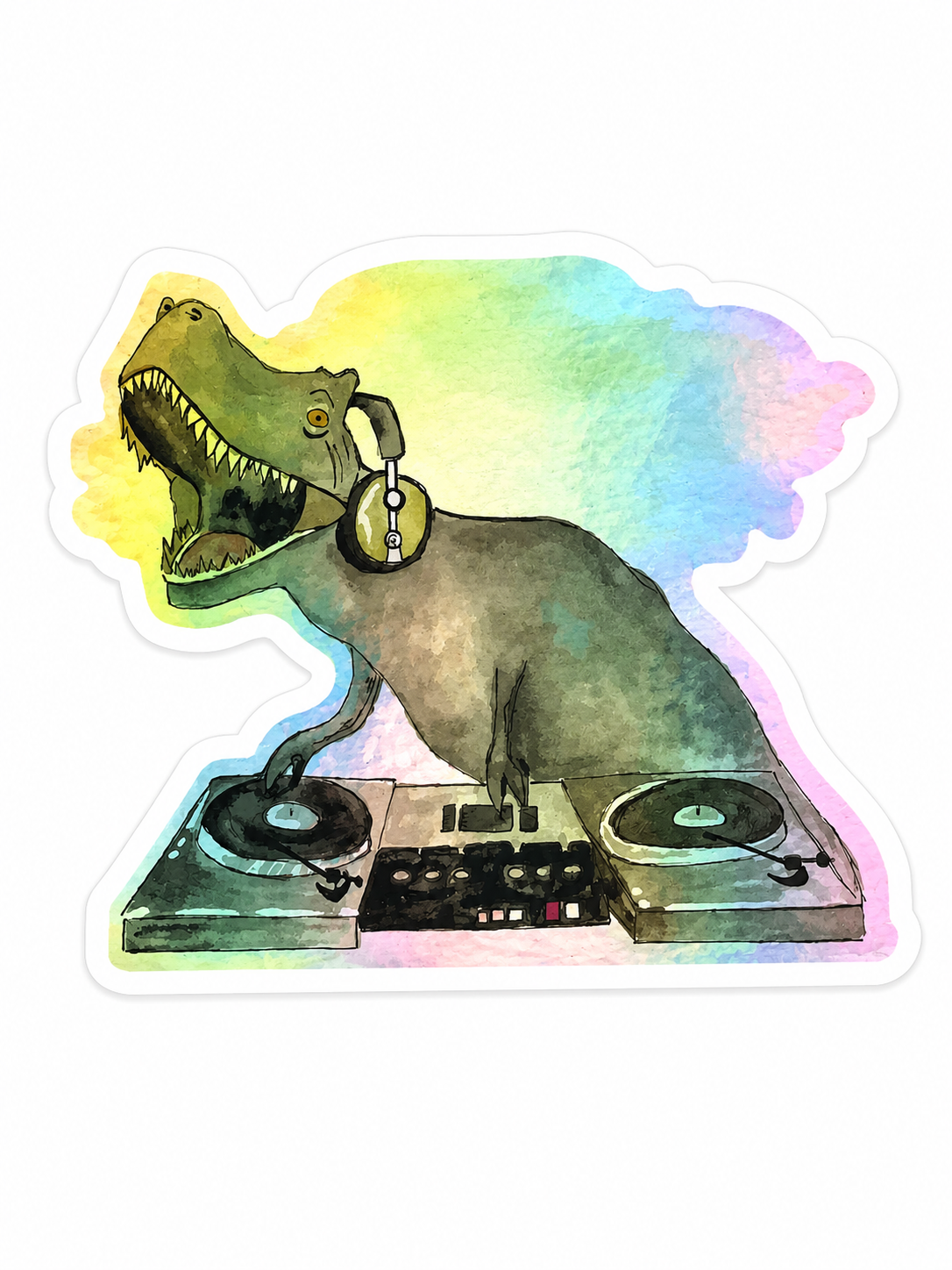 DJ Trex Holographic Sticker