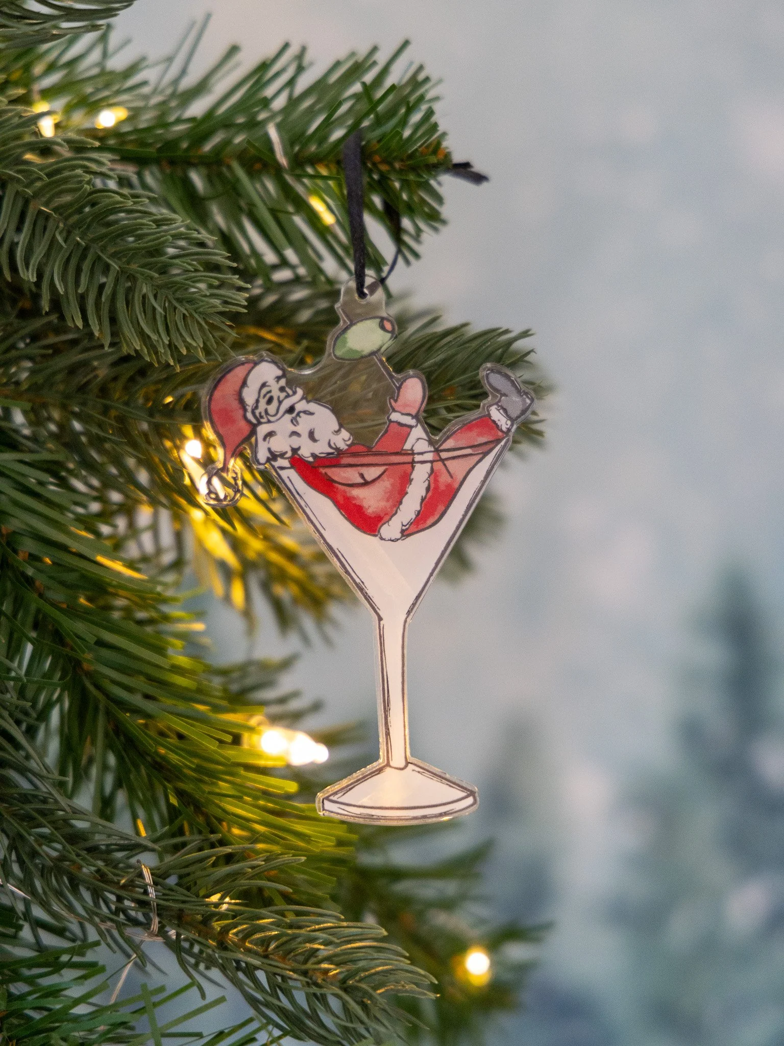 Abigail Leigh Designs Martini Santa Ornament 1.jpg