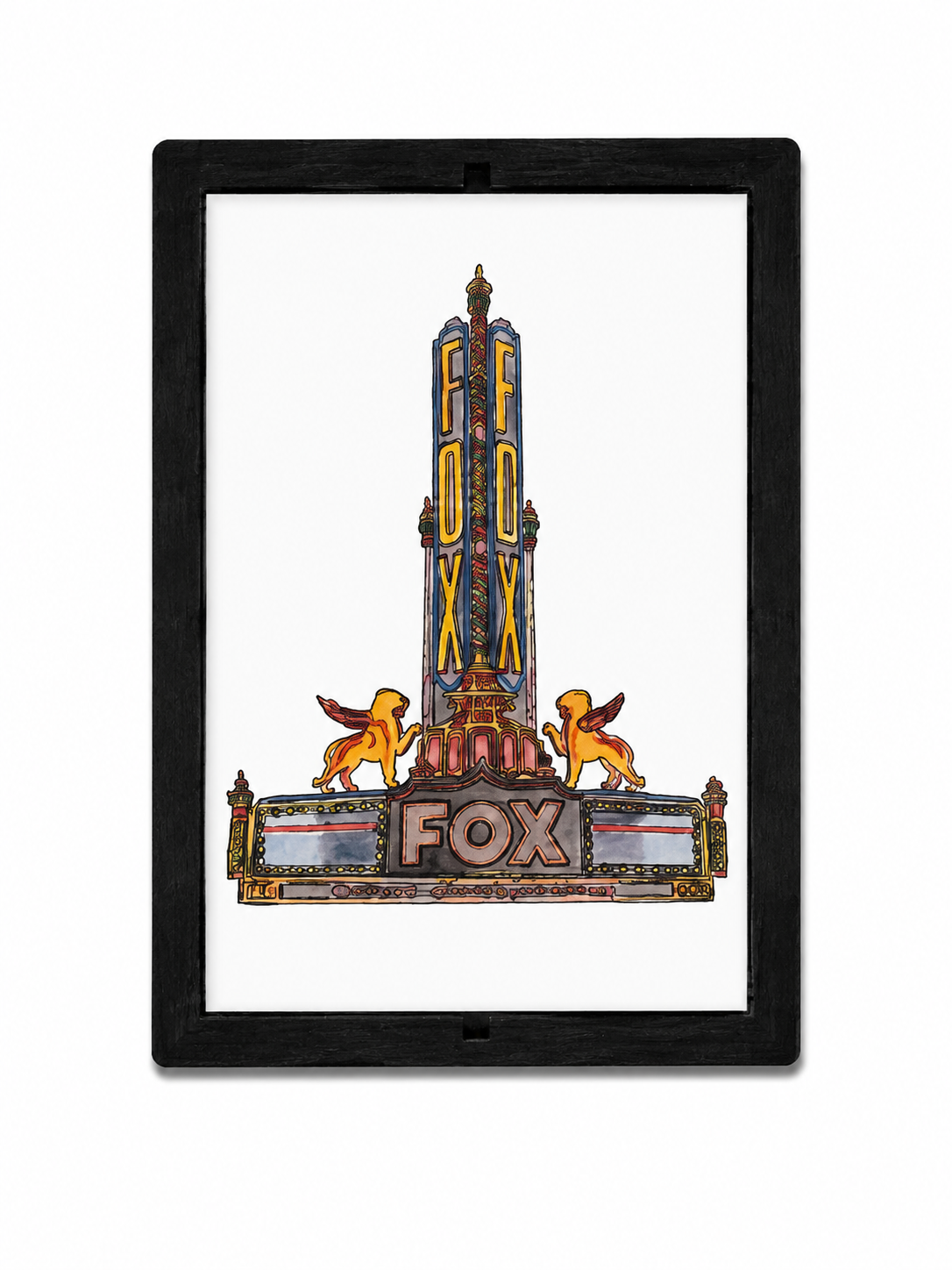 Detroit Fox Theater Magnet