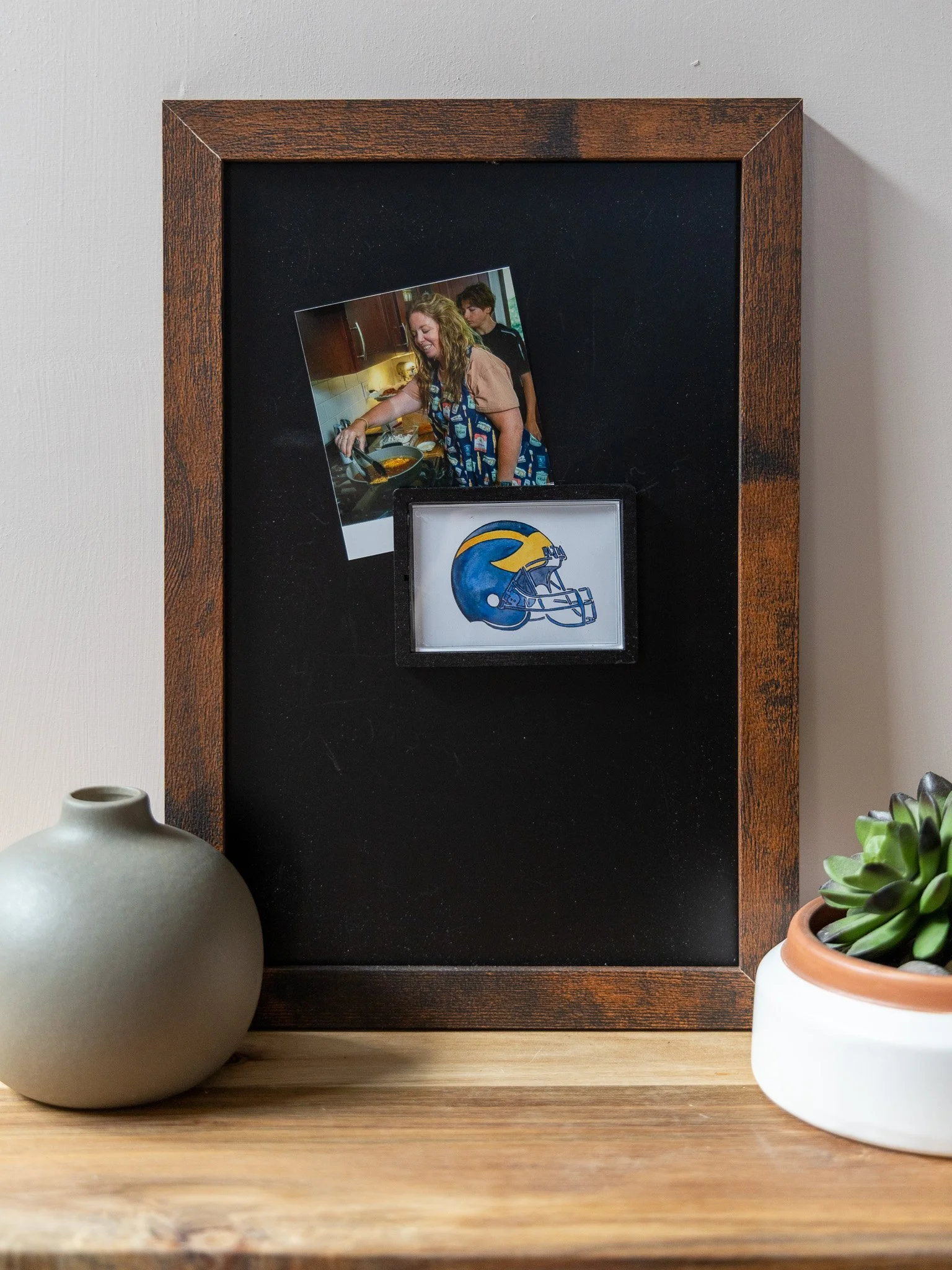 Abigail Leigh Designs U of M Helmet Magnet chalkboard.jpg