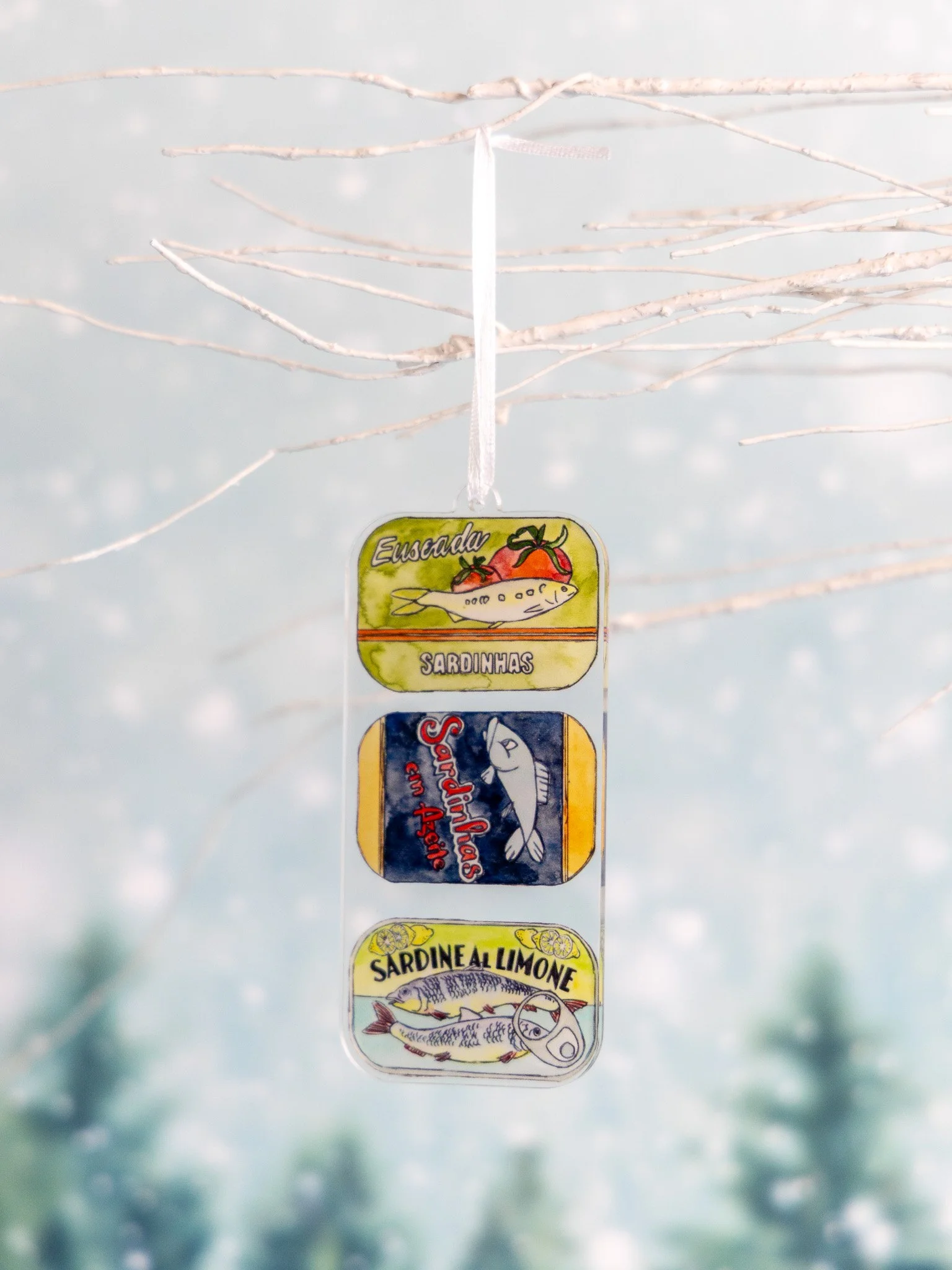 Sardine Can Acrylic Ornament